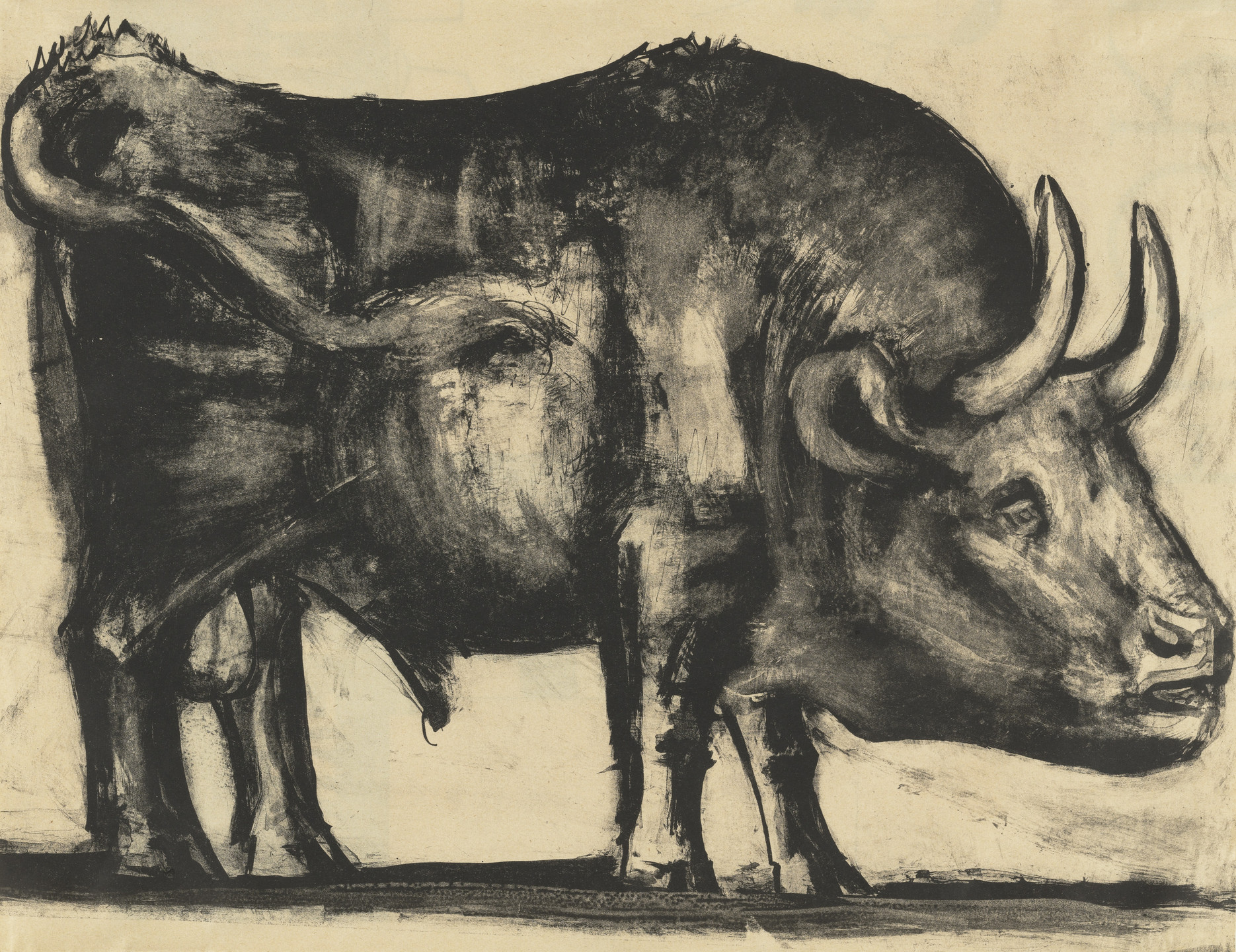 Pablo Picasso. The Bull (Le Taureau), state III. 1945
