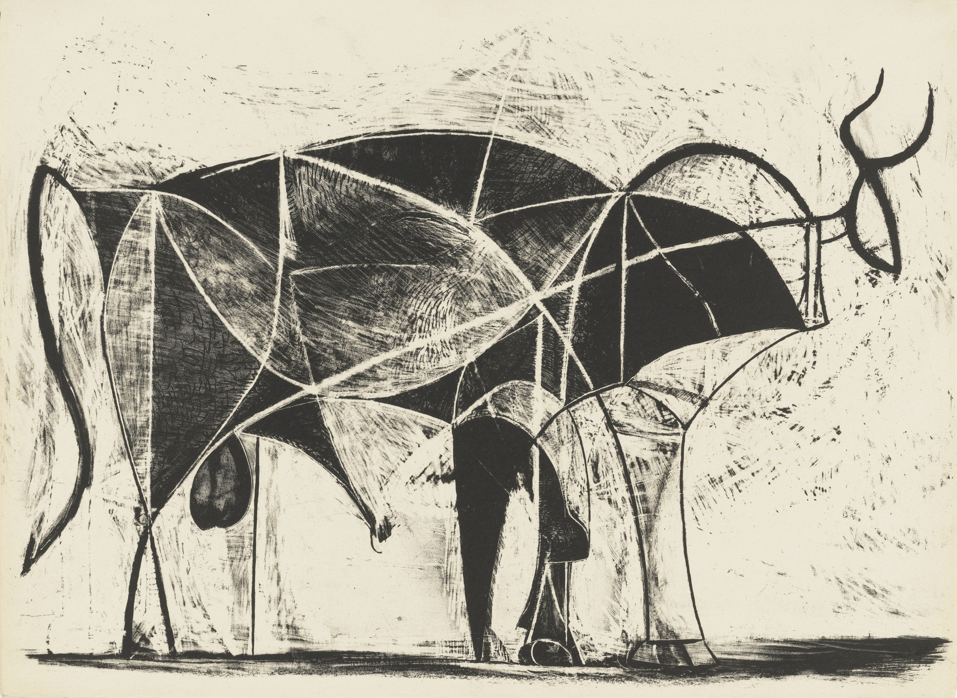 Pablo Picasso. The Bull (Le Taureau), state VII. 1945