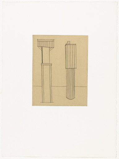 Louise Bourgeois. Plate 2 of 11, from the illustrated book, He Disappeared into Complete Silence, second edition. 1990; reprinted 1993