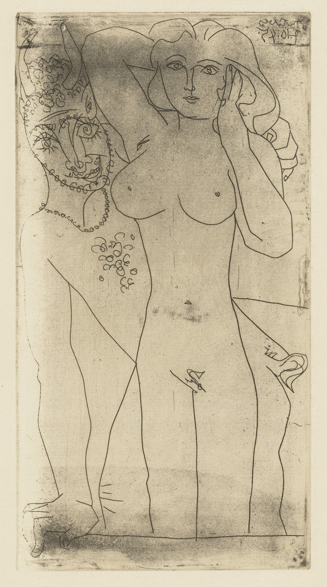 Pablo Picasso. Faun and Woman II (Faune et femme II)
