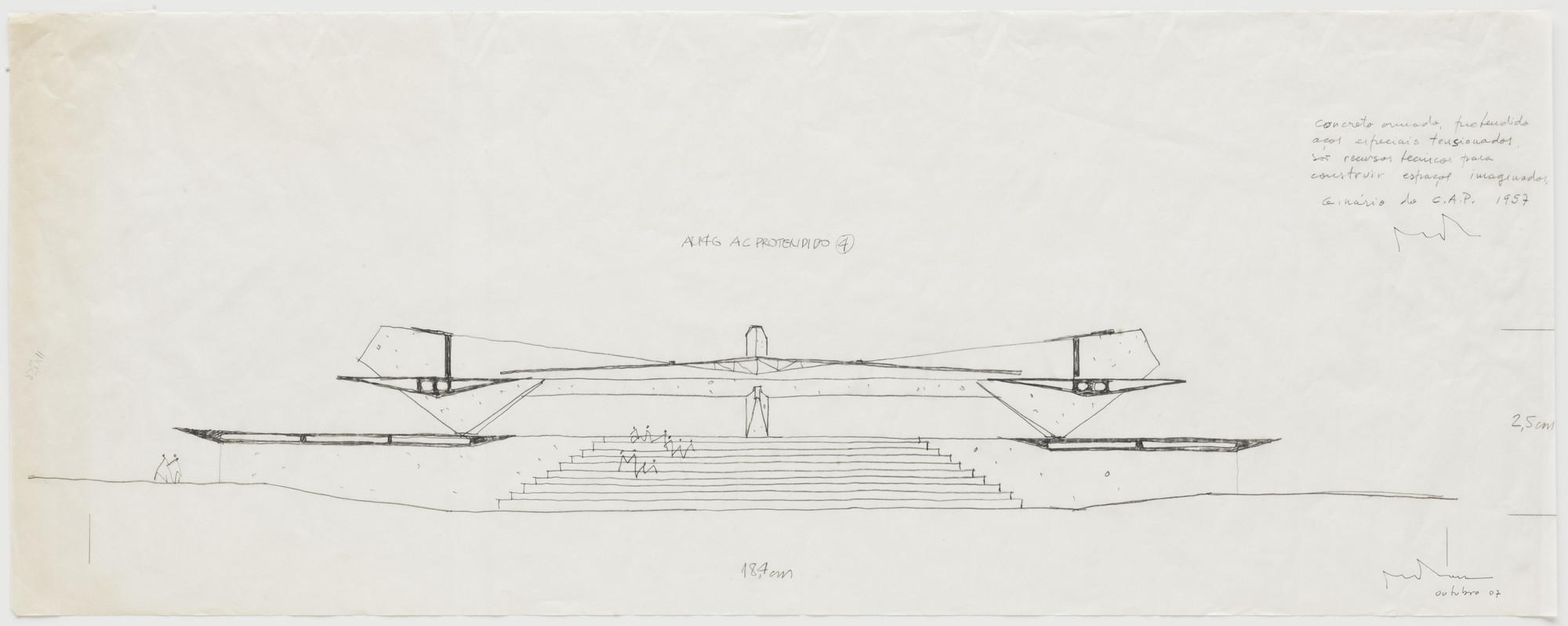 Paulo Mendes da Rocha. Paulistano Athletic Club Gymnasium, São