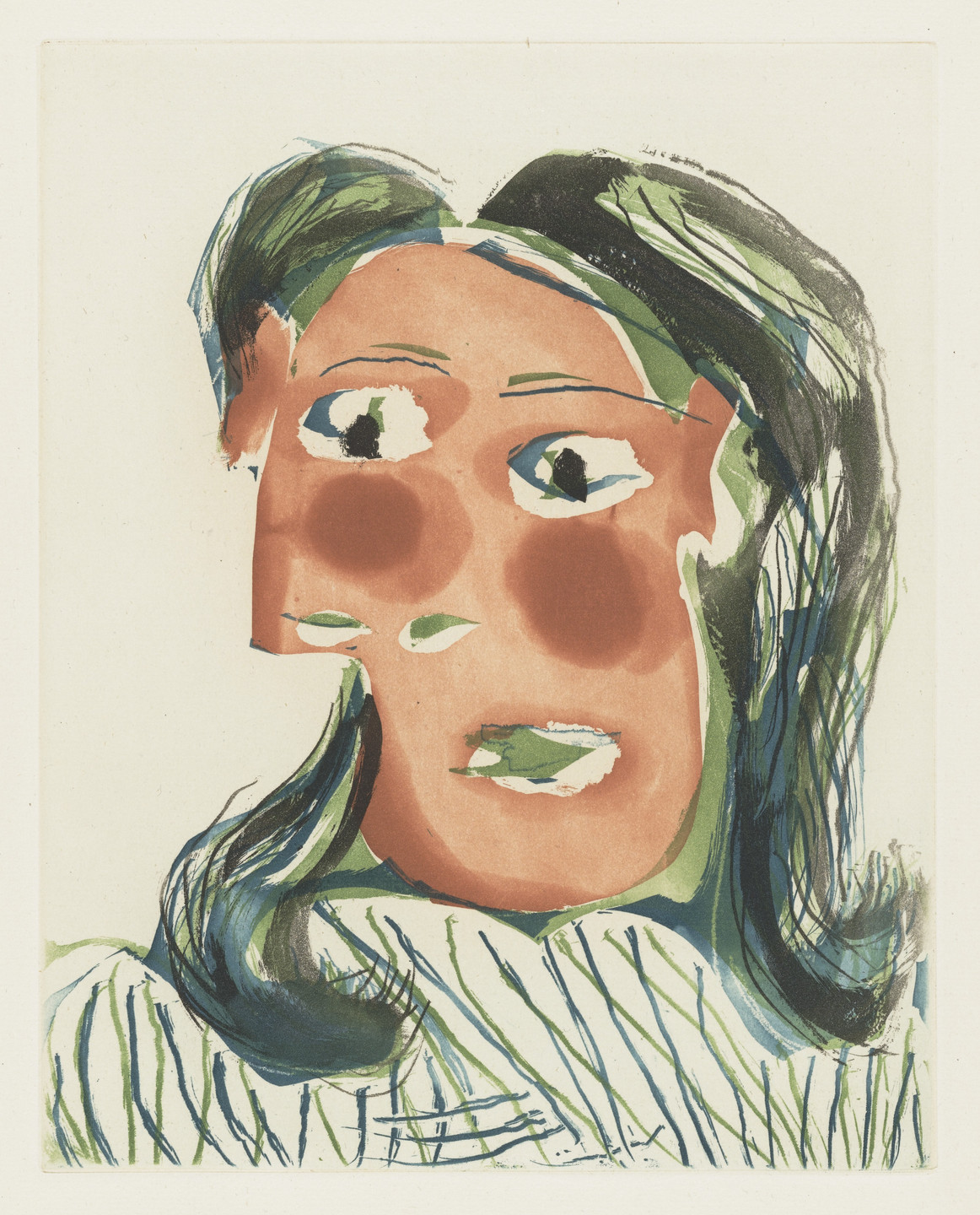 Pablo Picasso. Head of a Woman No. 6, Portrait of Dora Maar (Tête de femme No. 6, portrait de Dora Maar). 1939