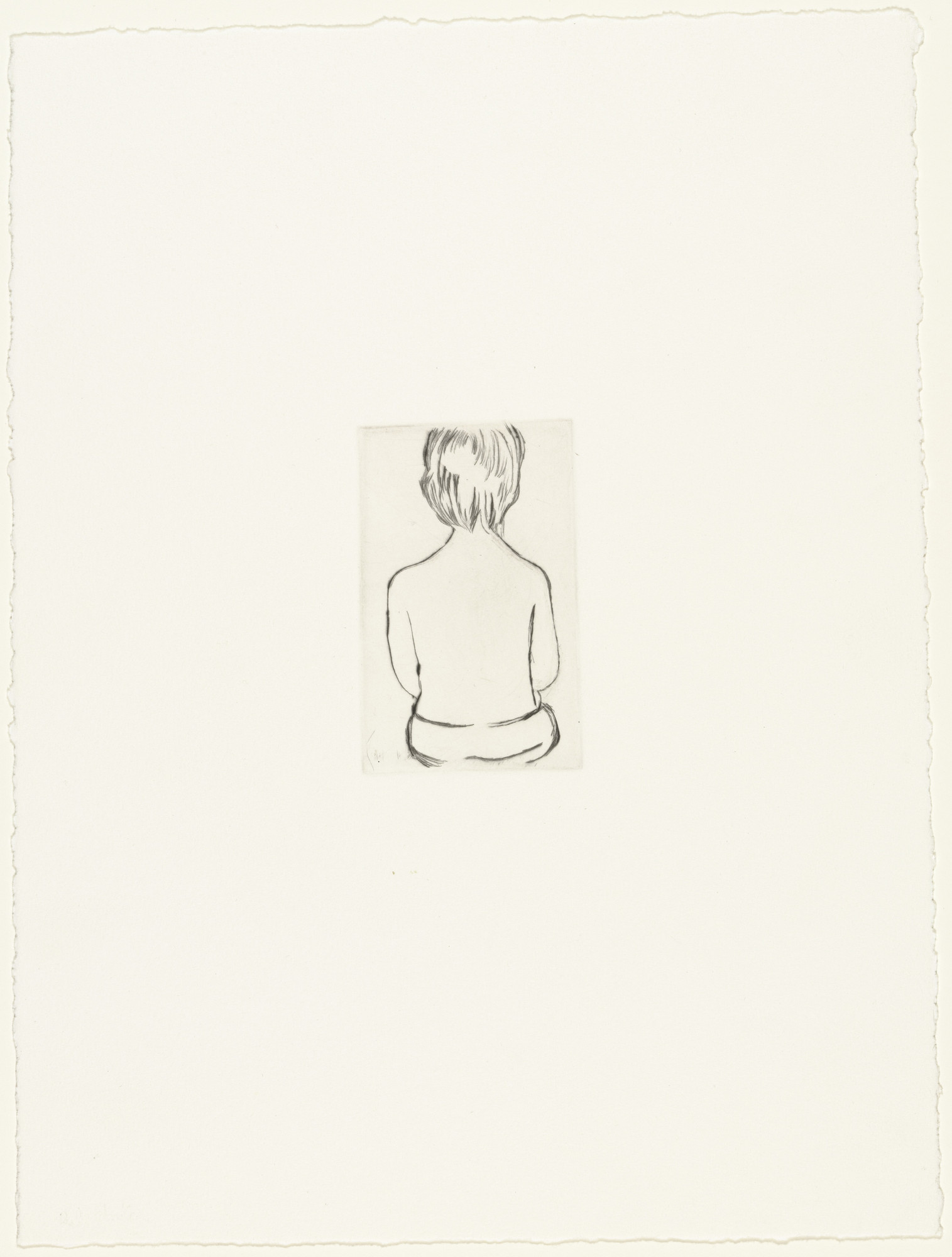 Louise Bourgeois. Untitled, plate 3 of 14, from the portfolio, Autobiographical Series, component B, state II of II