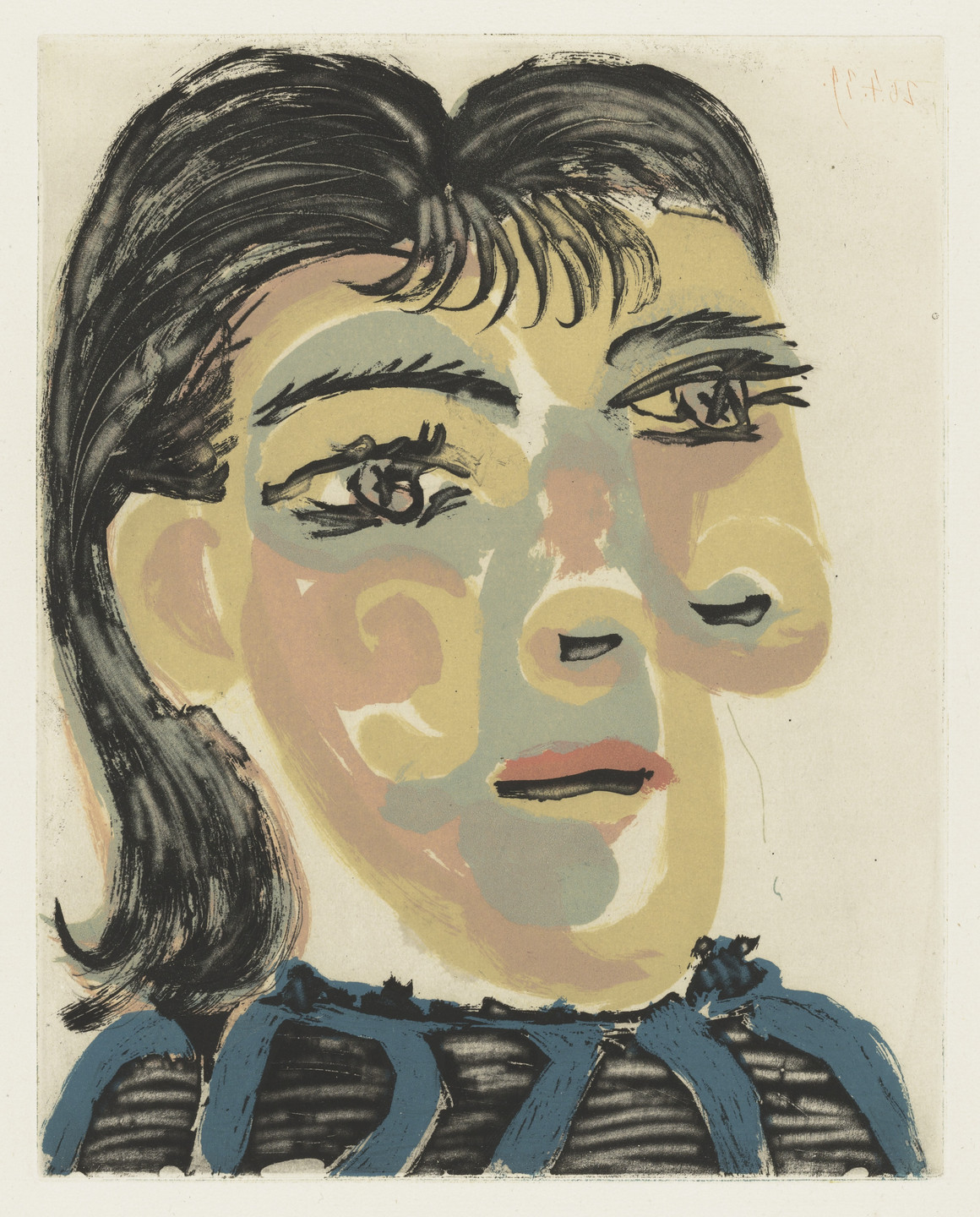 Pablo Picasso. Head of a Woman No. 2, Portrait of Dora Maar (Tête de femme No. 2, portrait de Dora Maar). 1939