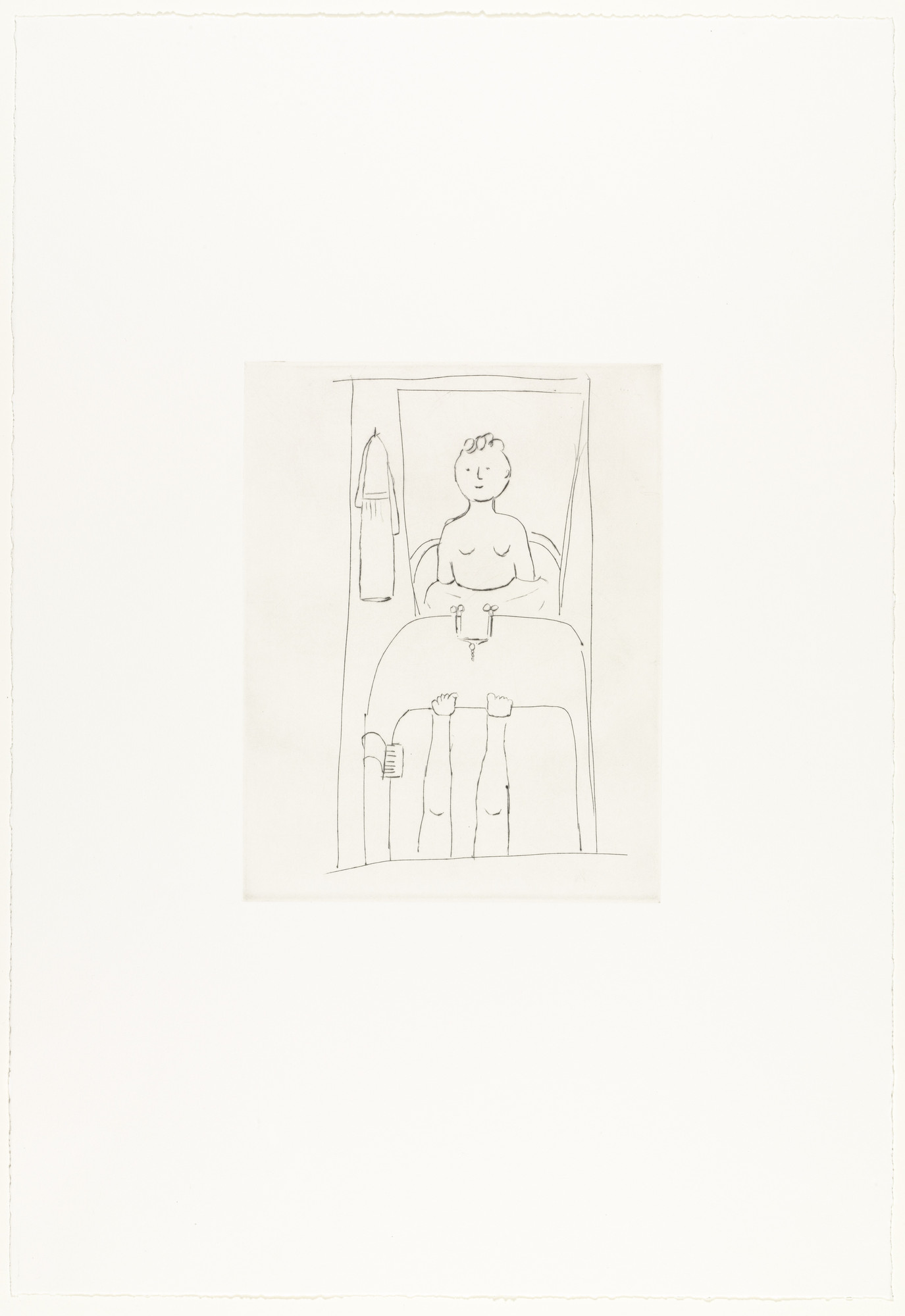 Louise Bourgeois. Untitled, plate 10 of 14, state II of III, from the porfolio, Autobiographical Series