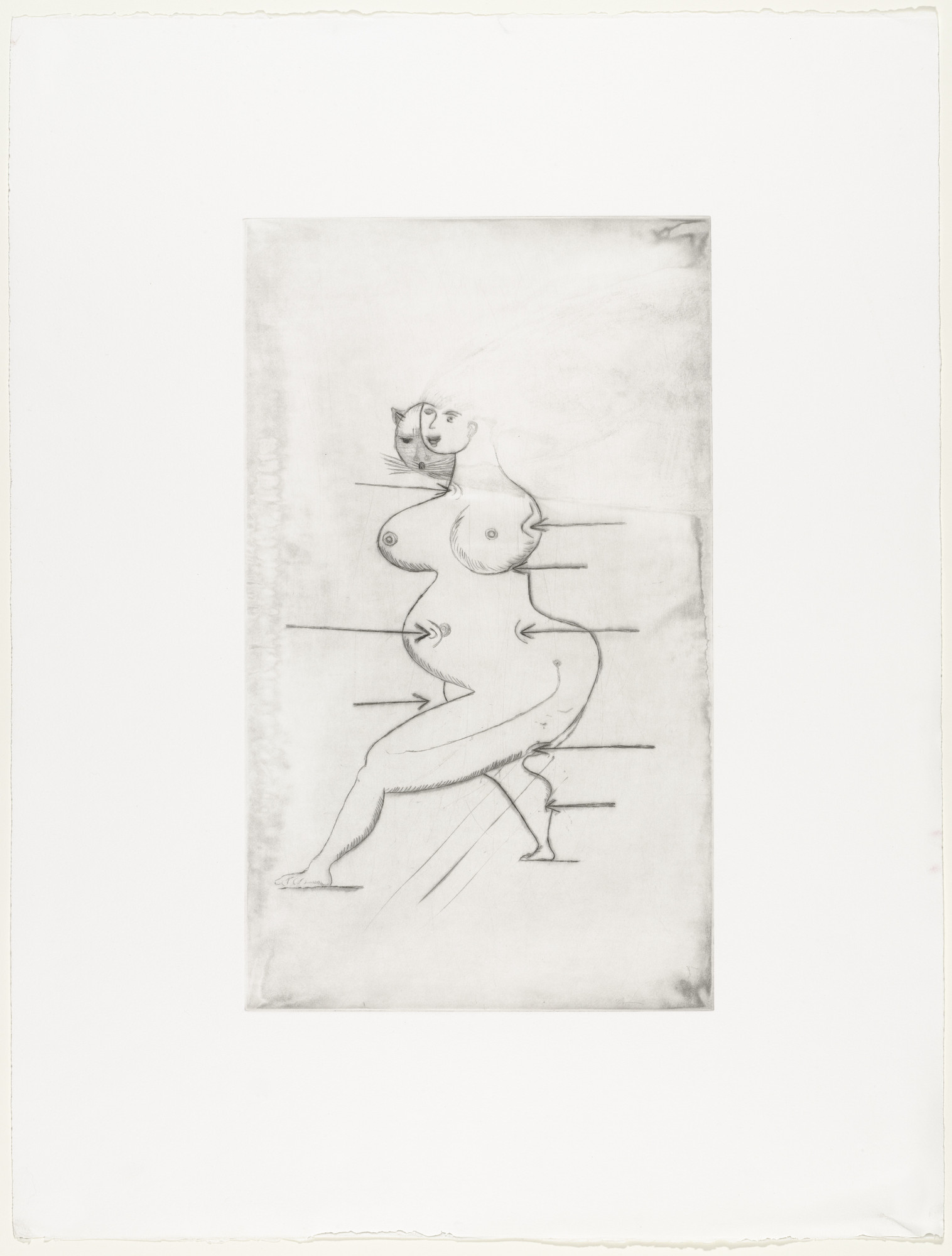 Louise Bourgeois. Sainte Sébastienne, version 1 of 2, state VI of XII
