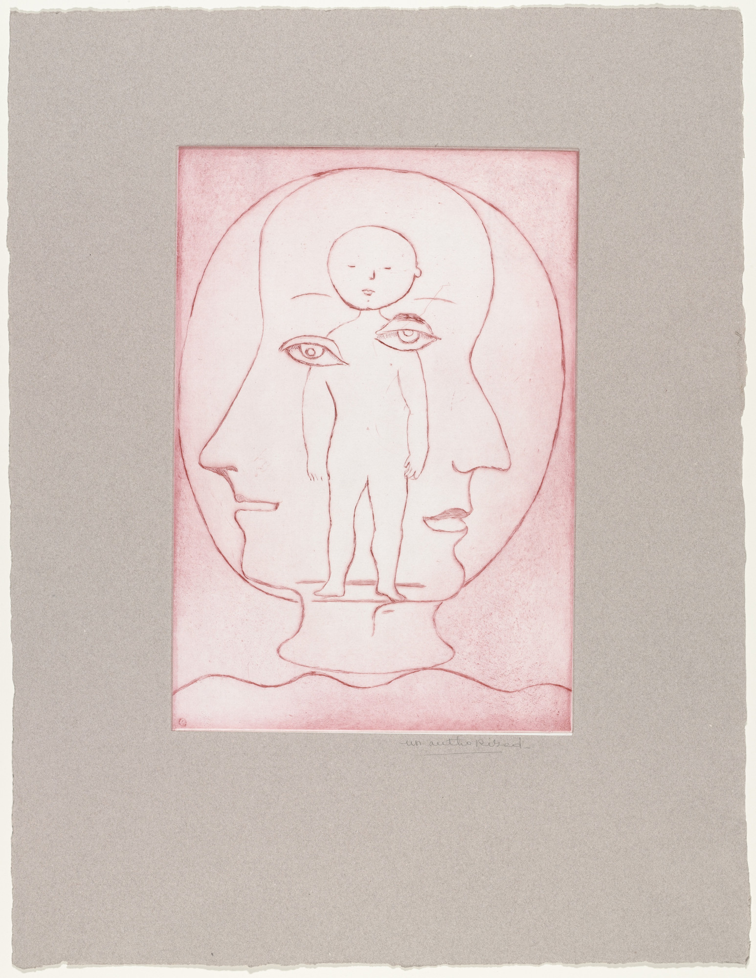 Louise Bourgeois. Self Portrait, version 1 of 2, state II of VI, variant
