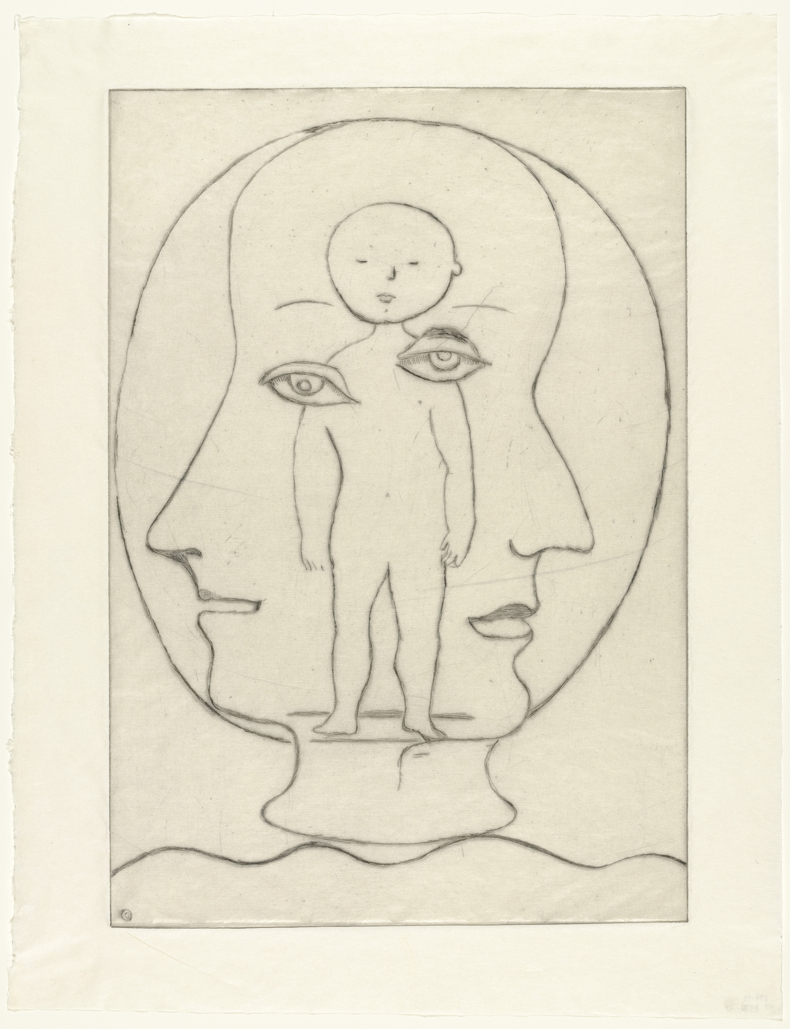 Louise Bourgeois. Self Portrait, version 1 of 2, state II of VI