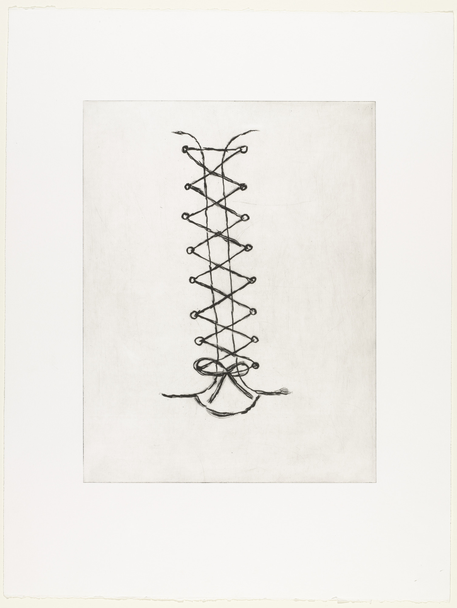 Louise Bourgeois. Lacing, state II of II
