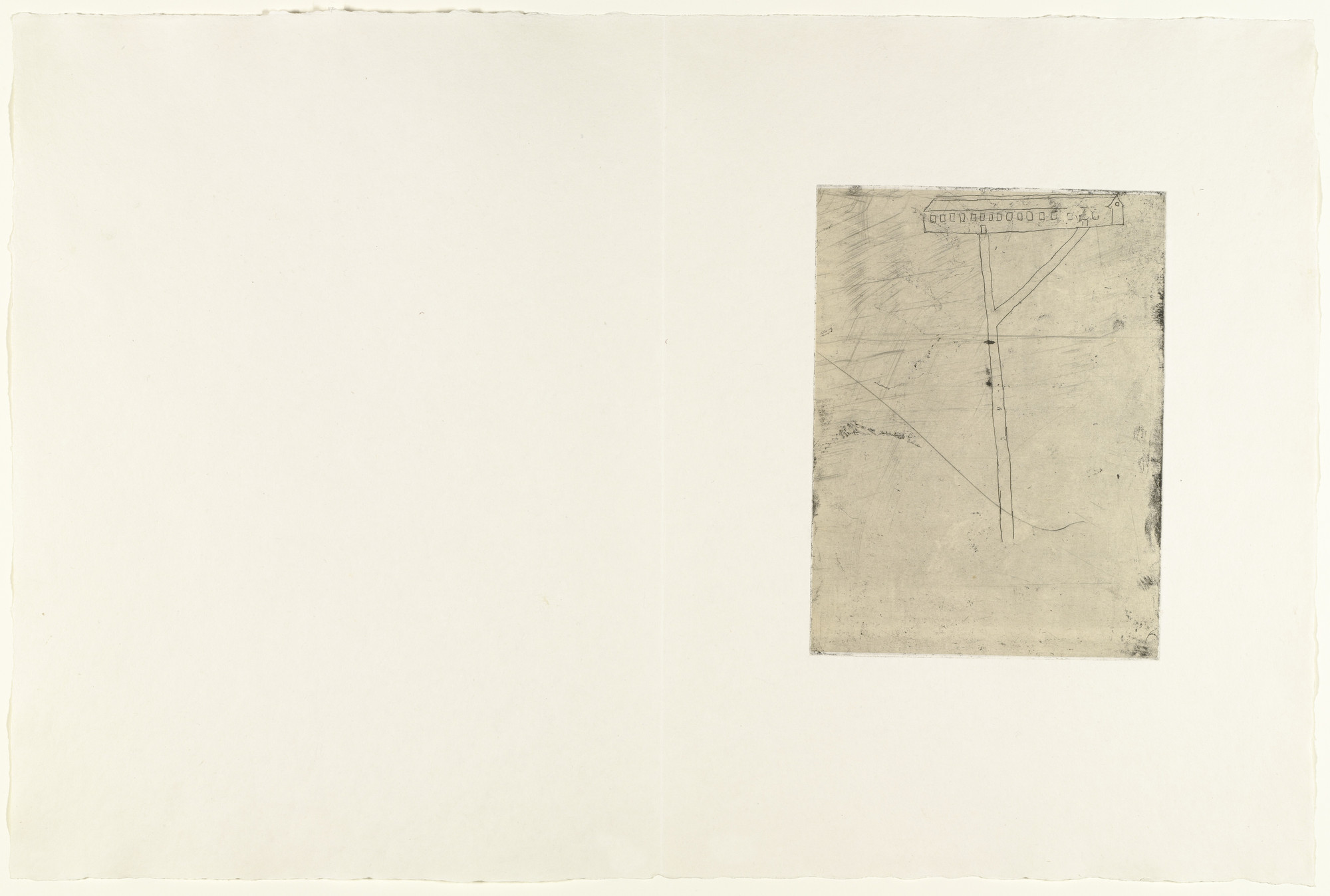 Louise Bourgeois. Hinged Landscape at a Distance, version 1 of 2, state I of II