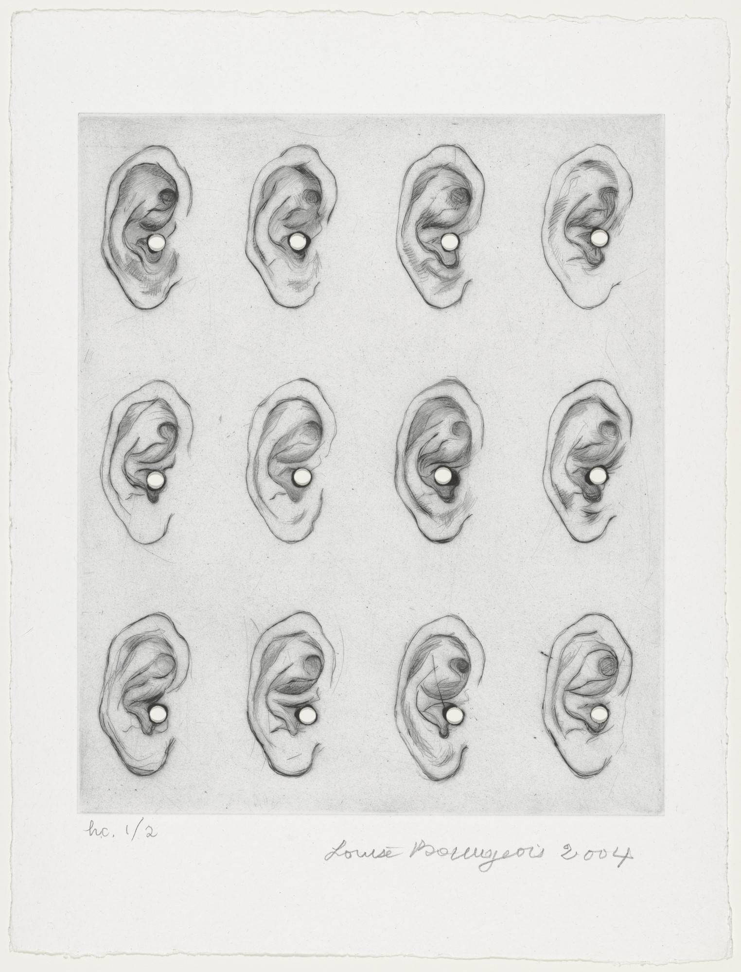 Louise Bourgeois. Ears, state VI of VI