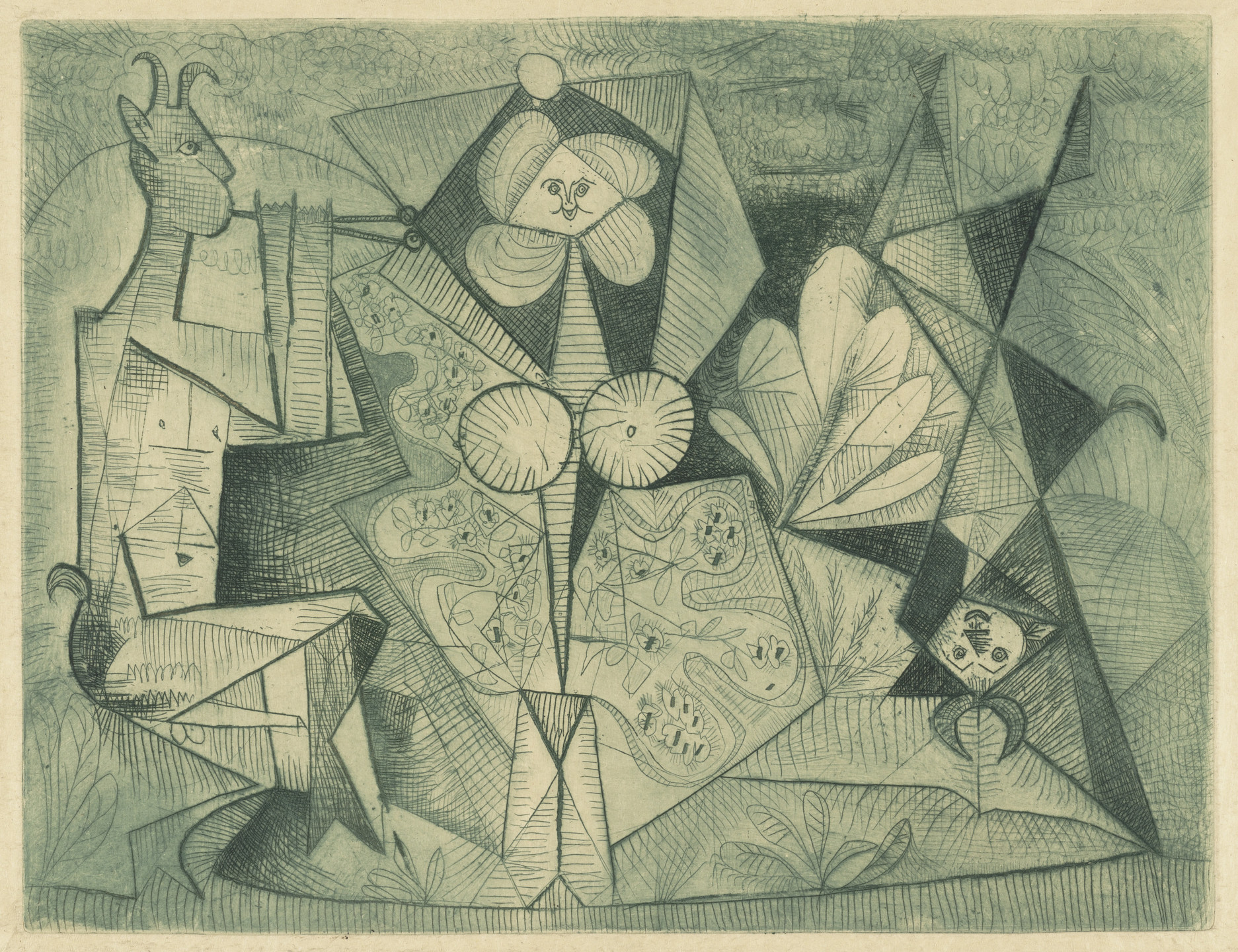 Pablo Picasso. The Pipes (Les Pipeaux). 1946