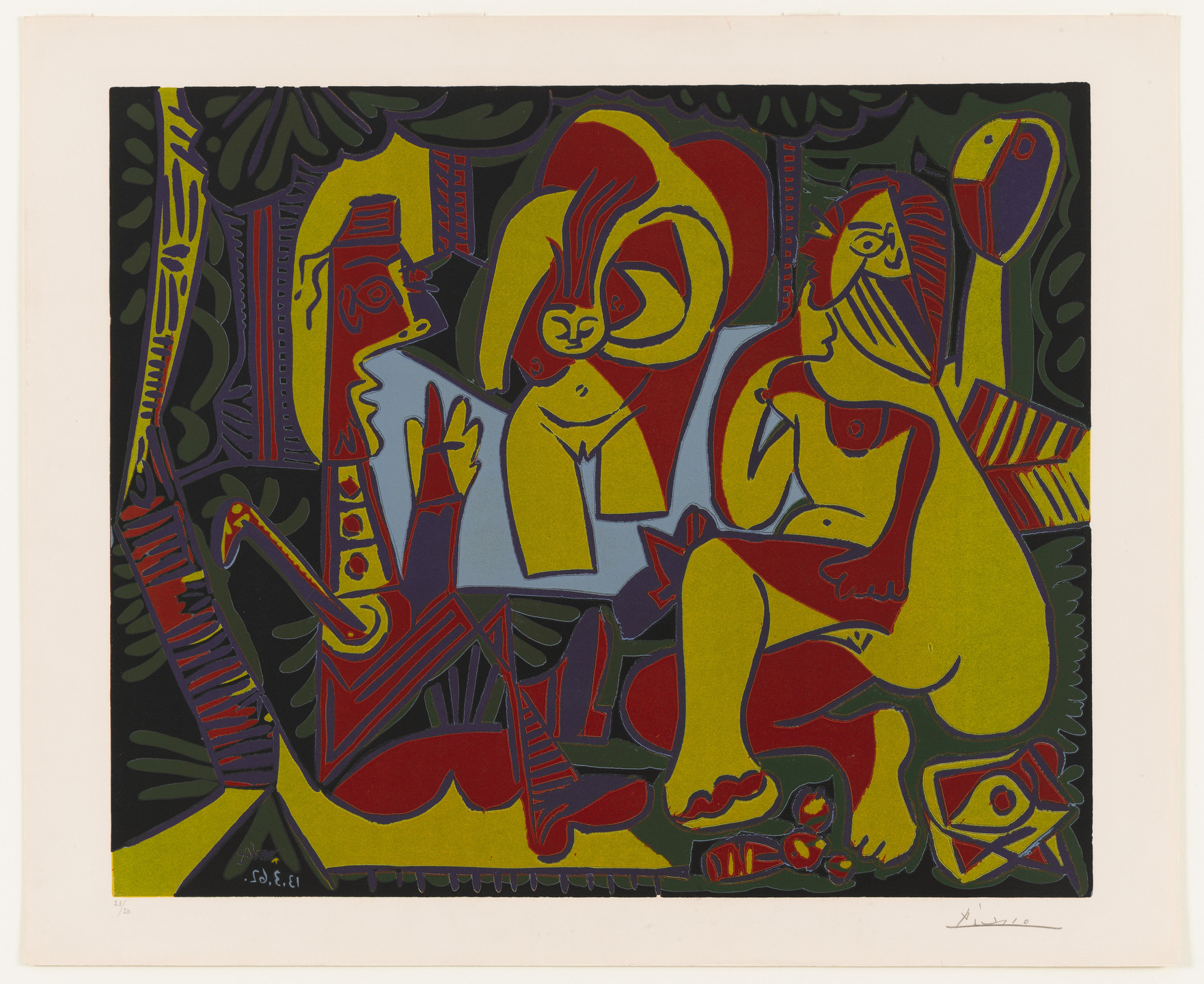 Pablo Picasso. Luncheon on the Grass, after Manet, I (Le Déjeuner sur l'herbe, d'après Manet, I). 1962, published 1963