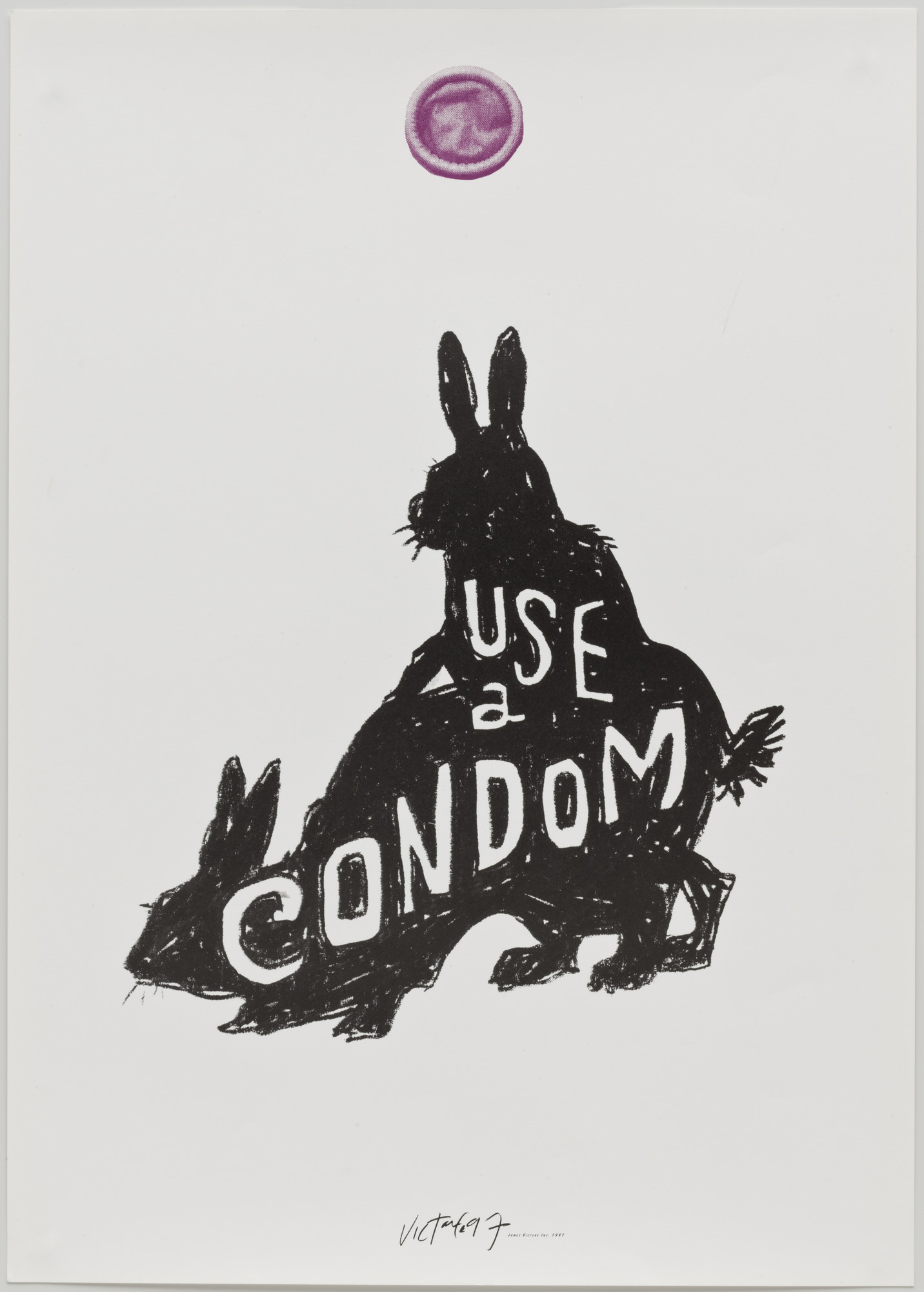 James Victore. Use a Condom/ Bunnies. 1997 | MoMA
