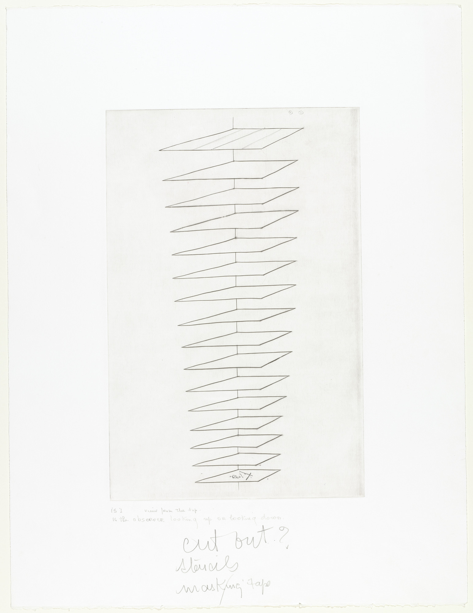 Louise Bourgeois. Untitled, plate 4 of 8, state I of III, variant, from the puritan