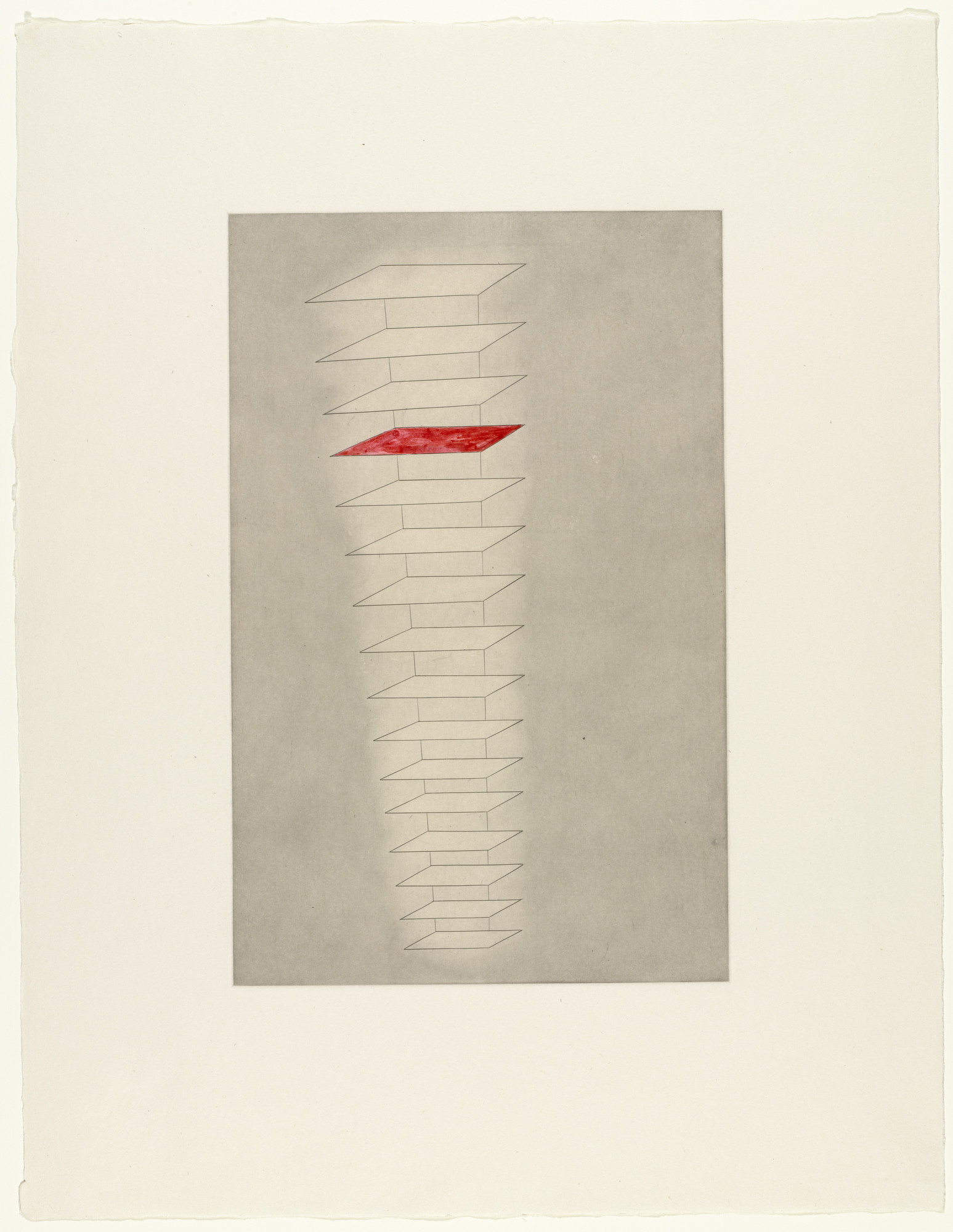Louise Bourgeois. Untitled, plate 3 of 8, version 2 of 2, only state, variant, from the puritan