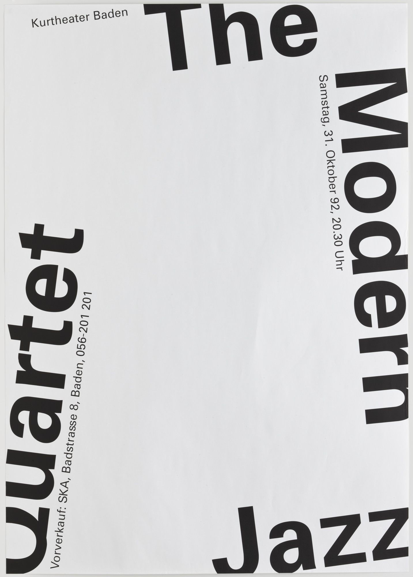 Niklaus Troxler. The Modern Jazz Quartet