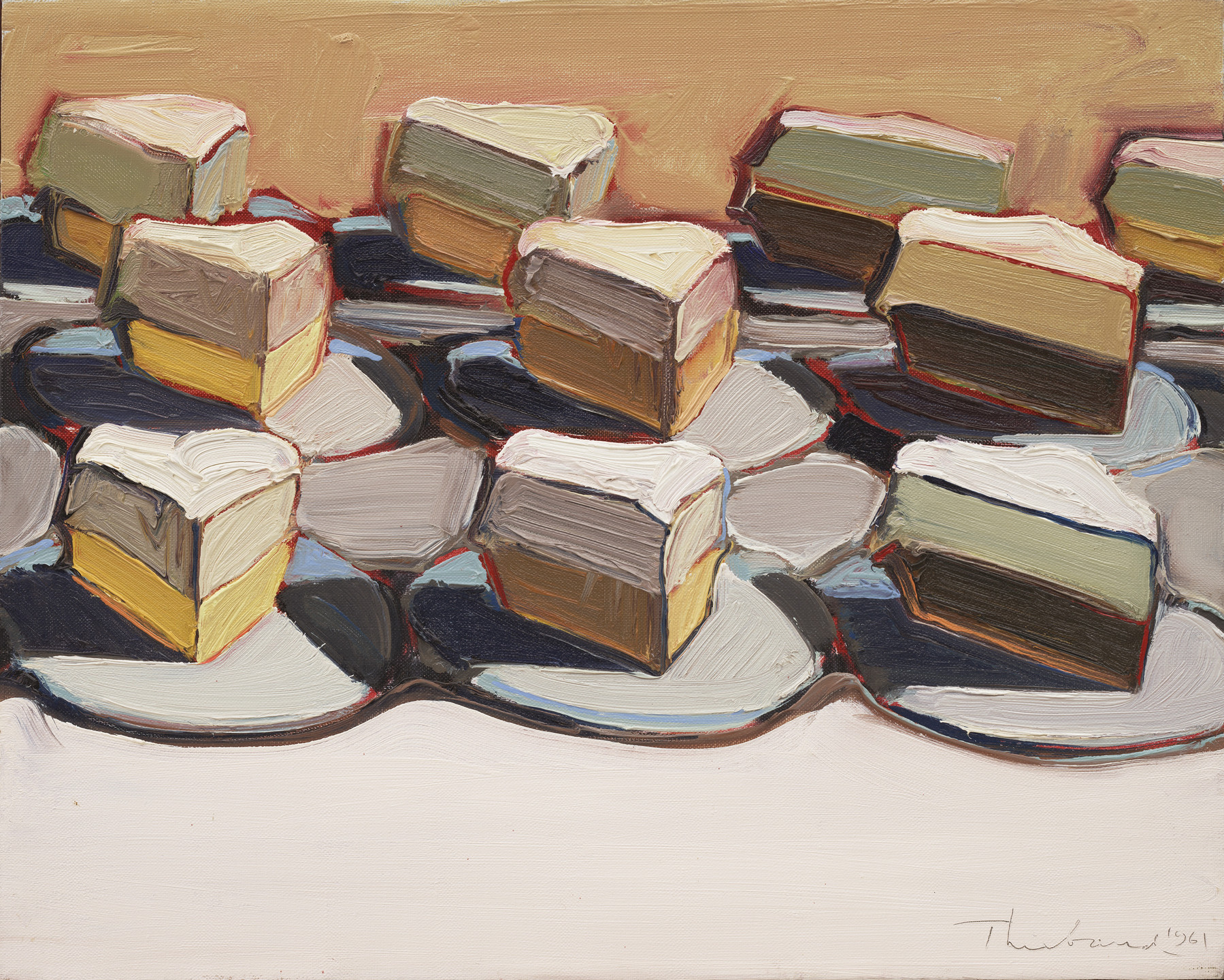 Wayne Thiebaud. Cut Meringues. 1961