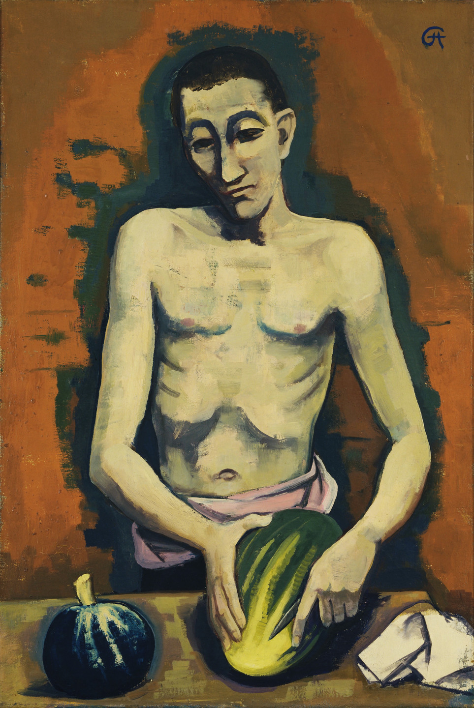 Karl Hofer. Man with a Melon. Berlin 1926