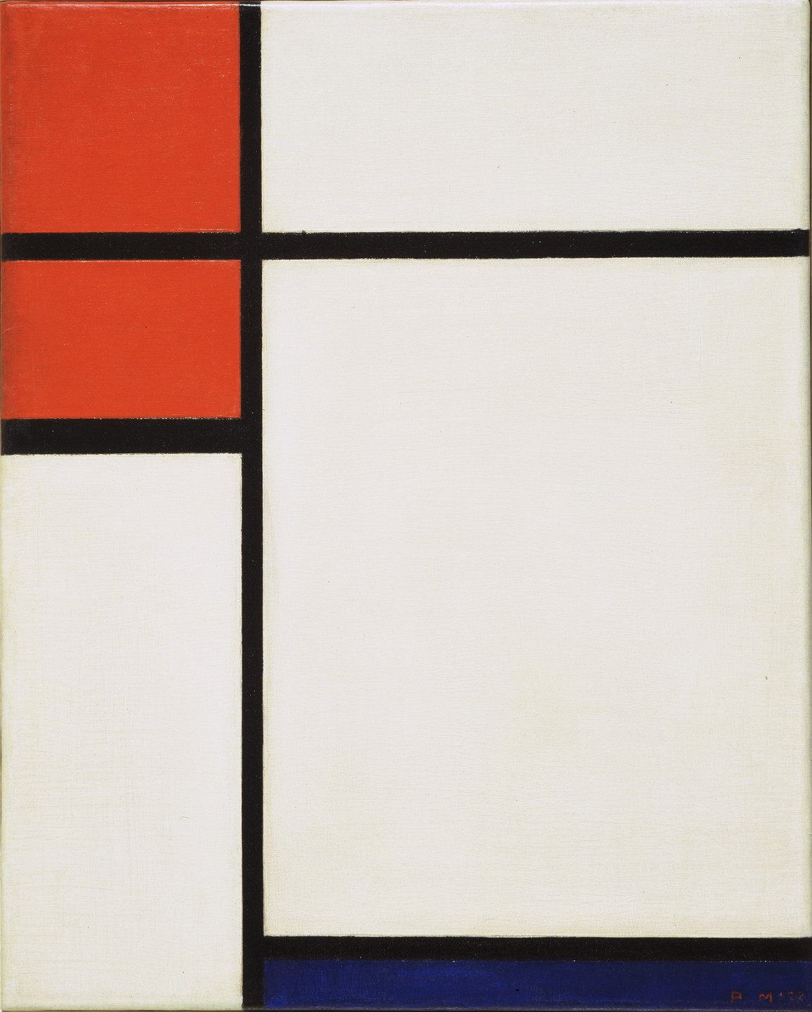 Piet Mondrian. Composition with Red and Blue. 1933