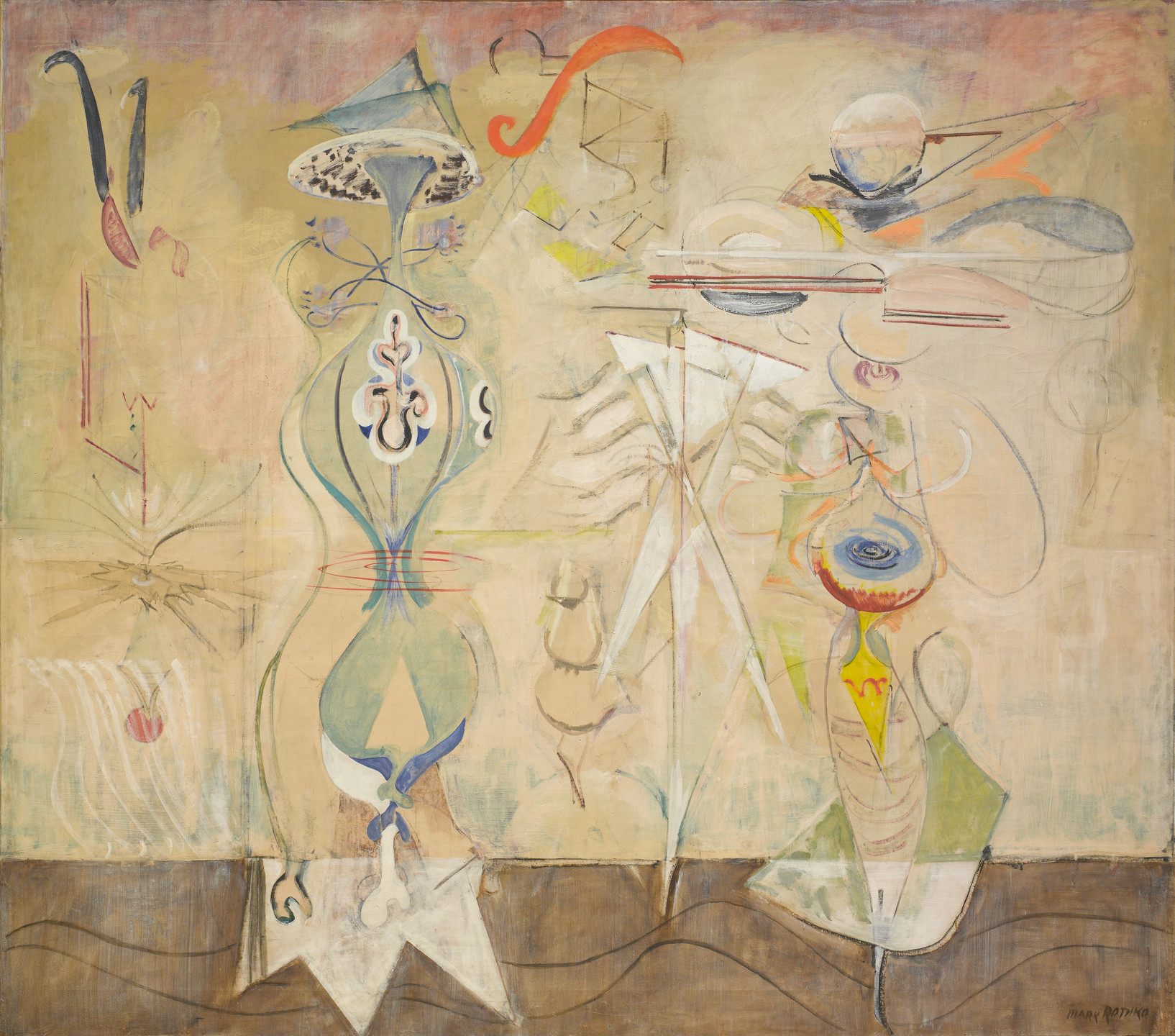 Mark Rothko. Slow Swirl at the Edge of the Sea. 1944