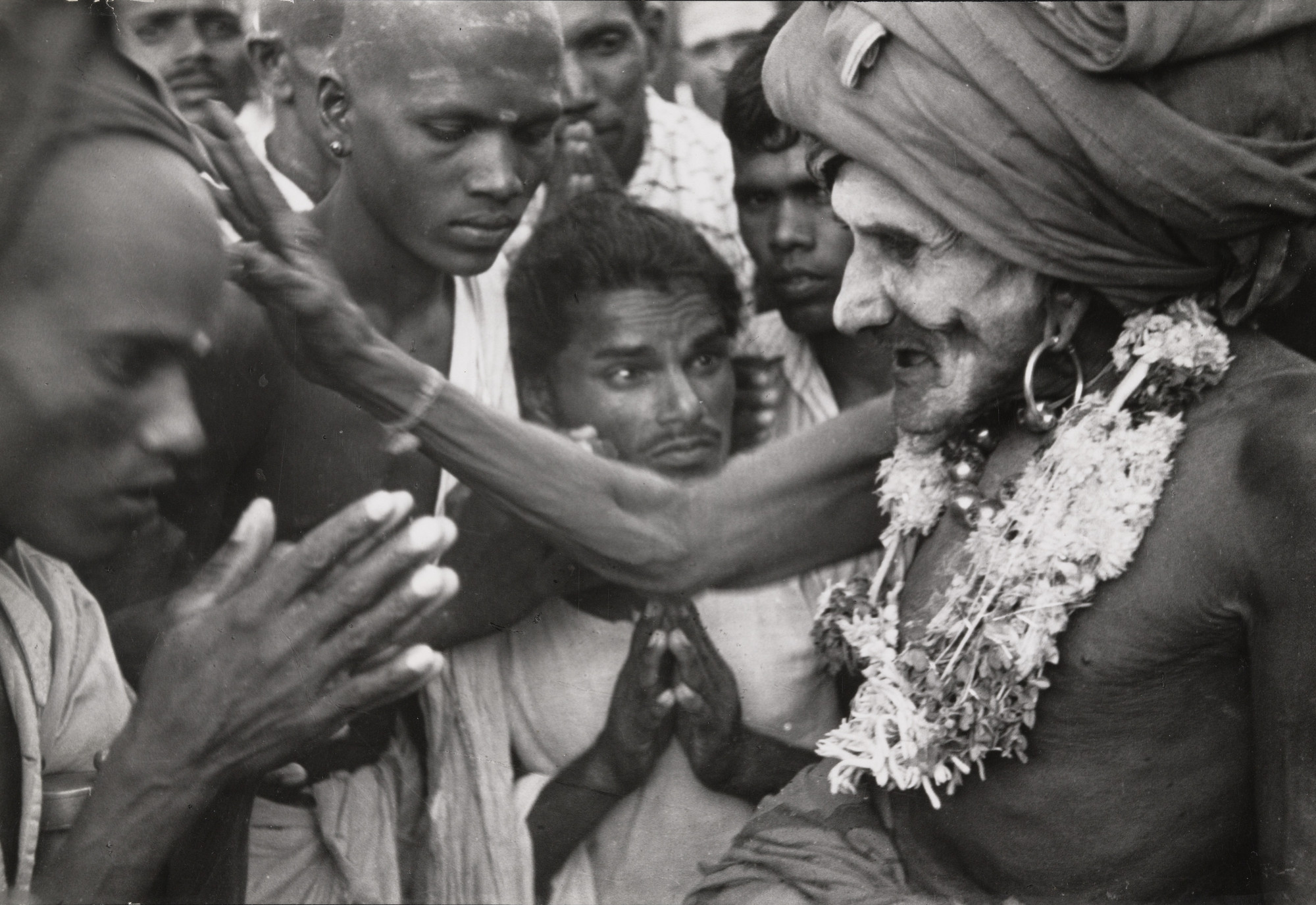 Henri Cartier-Bresson. Holy Man Blessing in Palni, South India