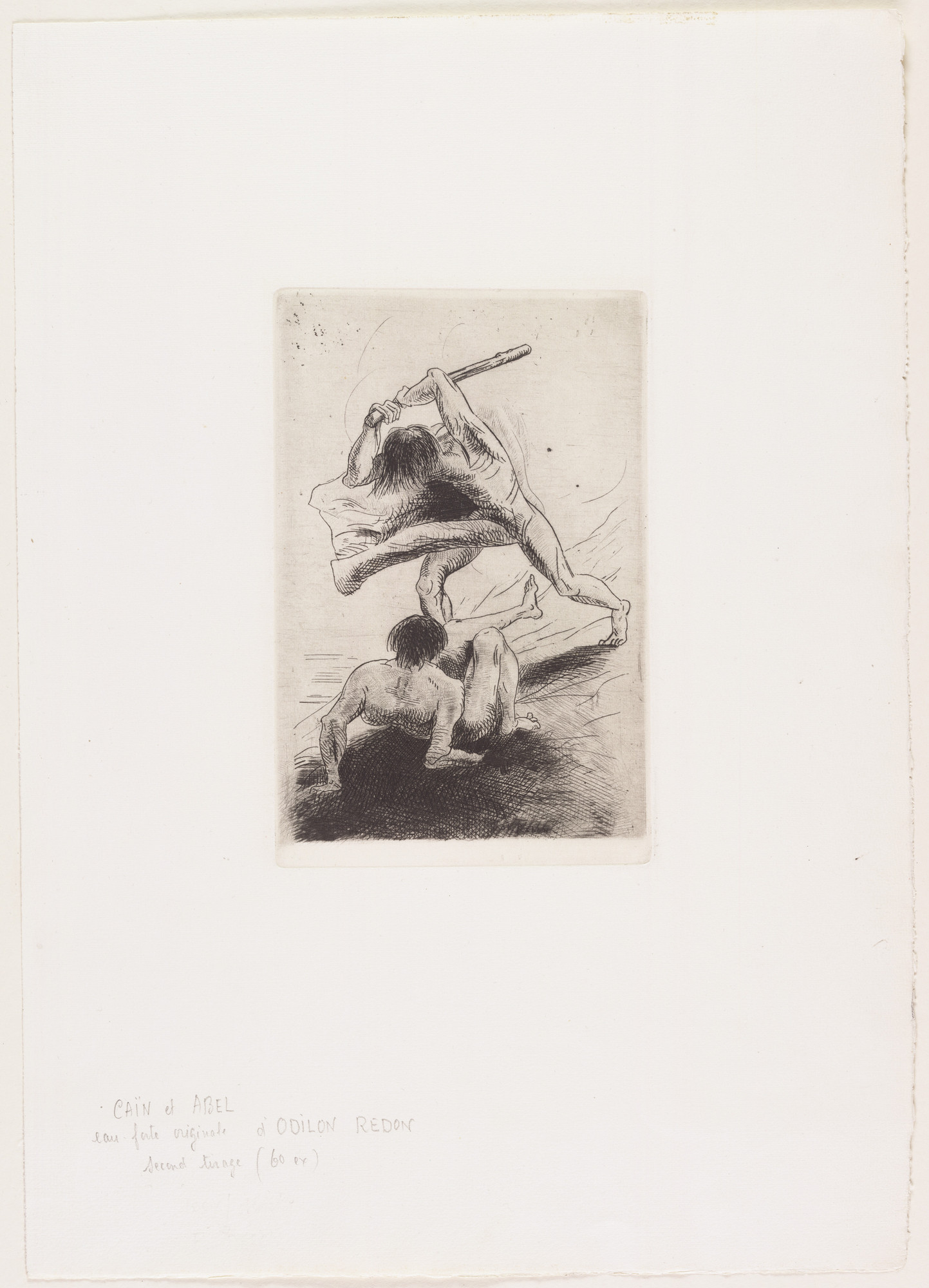 Odilon Redon. Cain and Abel (Caïn et Abel)
