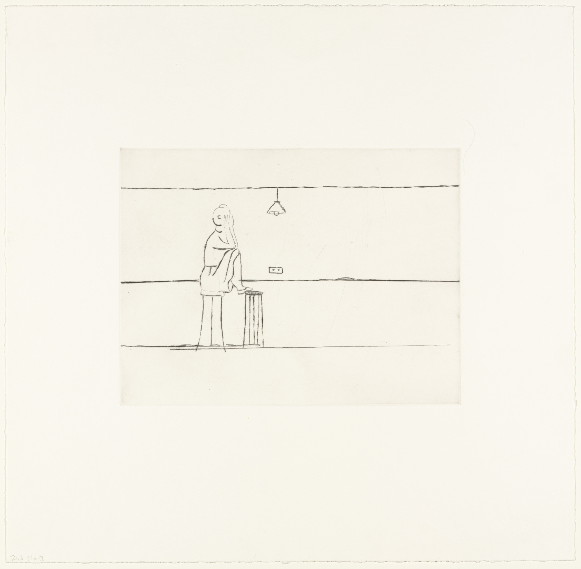 Louise Bourgeois. Empty Nest, plate 6 of 14, state II of III, from the portfolio, Autobiographical Series