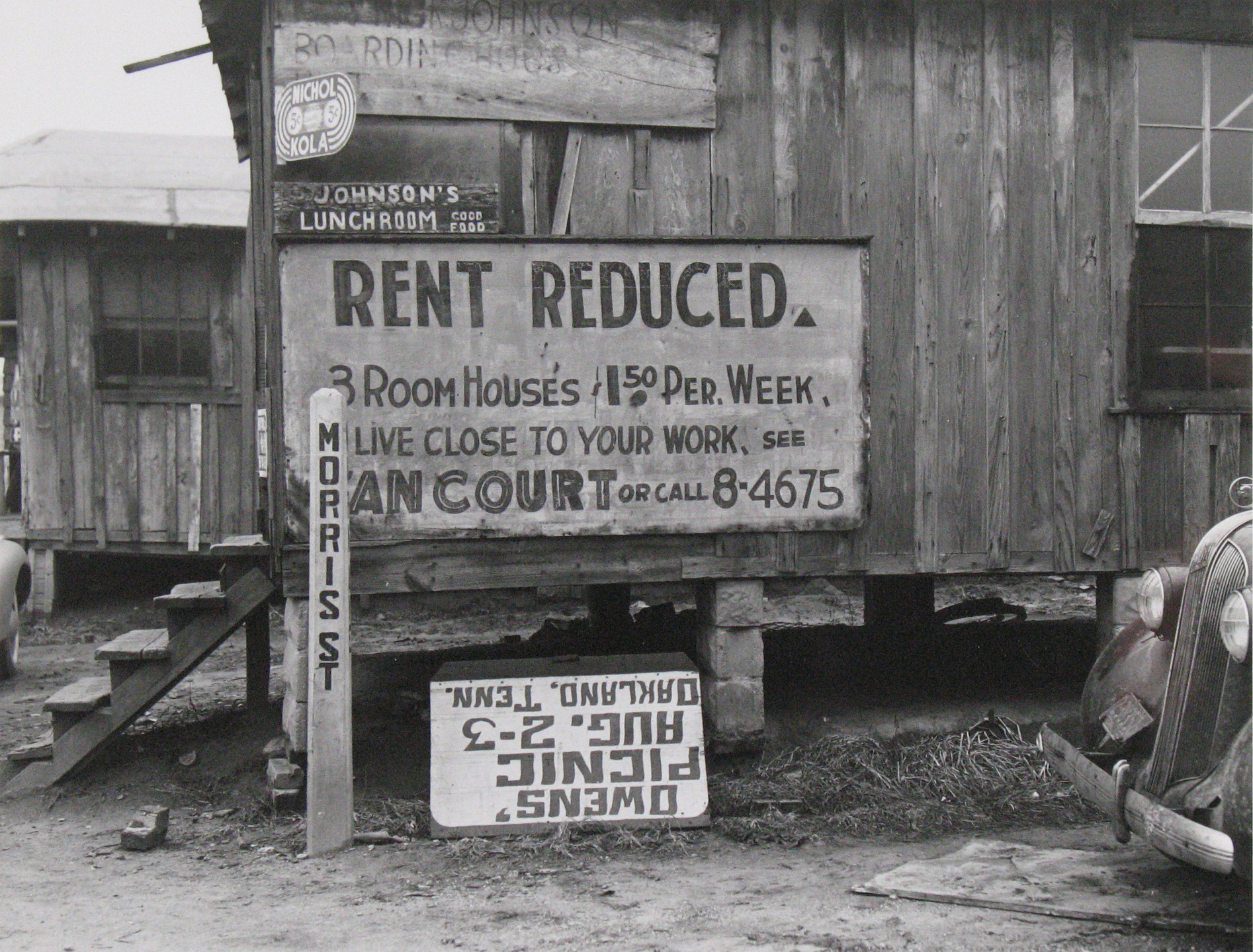 John Vachon. Rents Are Going Up in Memphis, Tennessee. 1940
