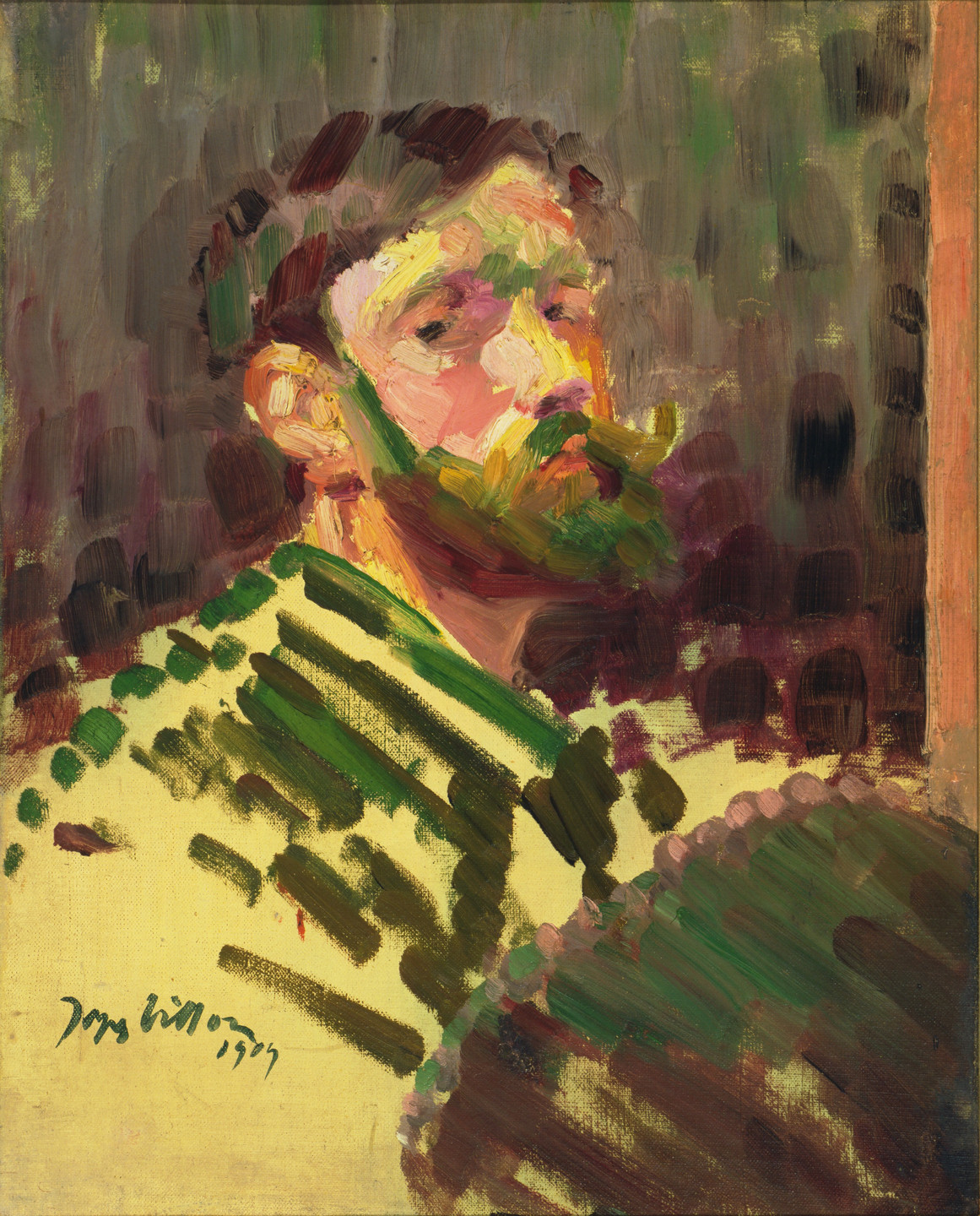 Jacques Villon. Portrait of the Artist. 1909