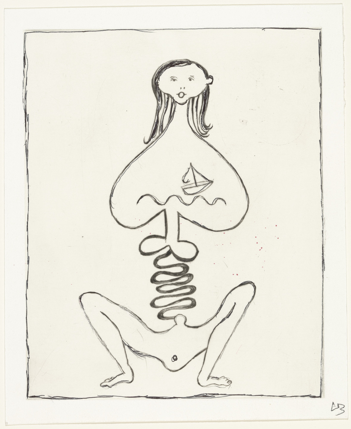 Louise Bourgeois. La Nausée, plate 1 of 7, from the portfolio, La Réparation. 2001