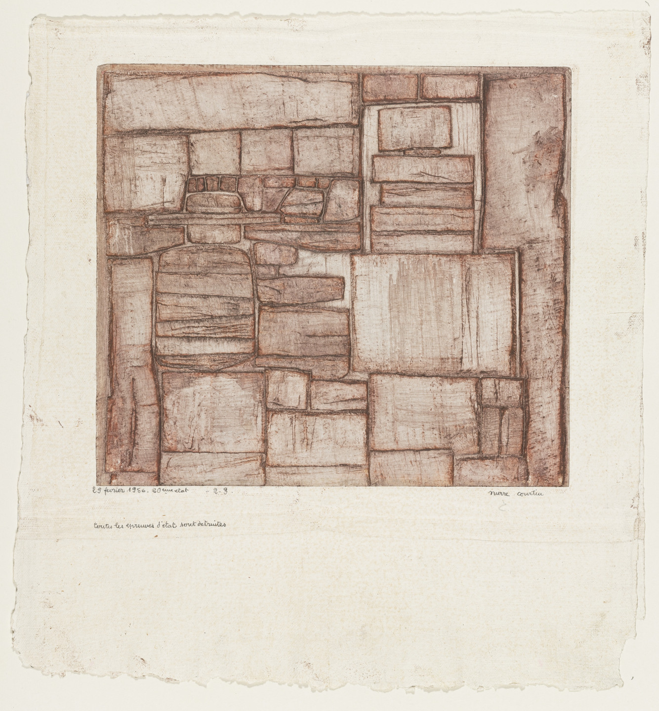 Pierre Courtin. Composition. 1956