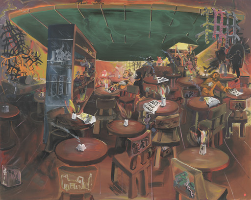 Jörg Immendorff. Cafe Deutschland (Style War). 1980 | MoMA