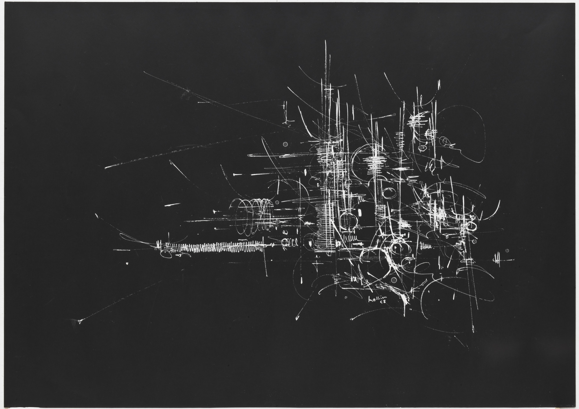 Georges Mathieu. Untitled. 1958