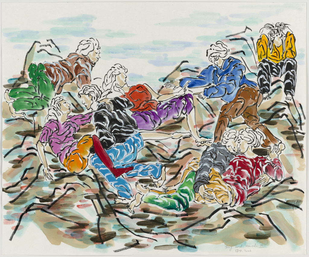 Berg und Mensch VIII