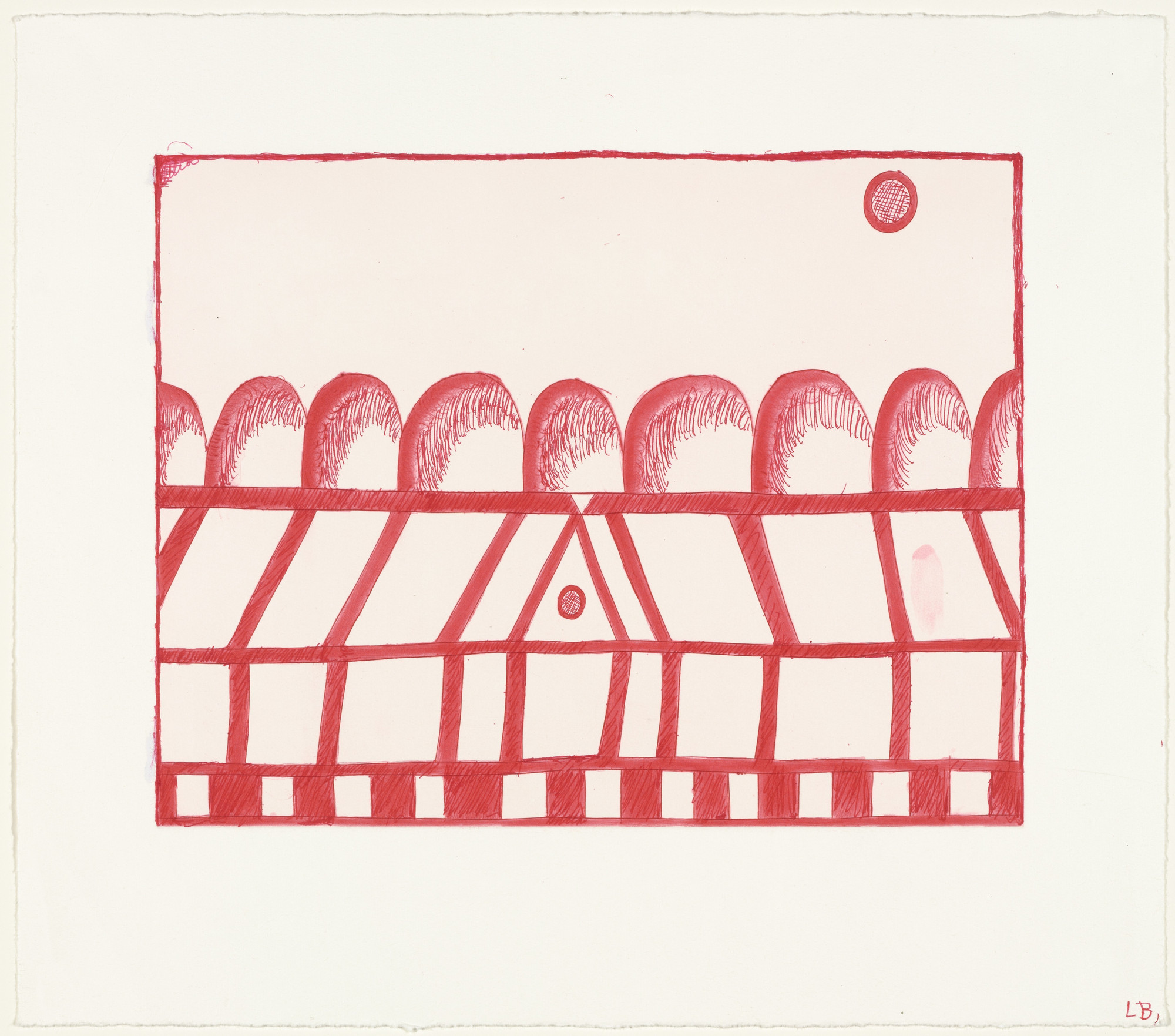 Louise Bourgeois. The Happy House , plate 7 of 7, from the portfolio, La Réparation