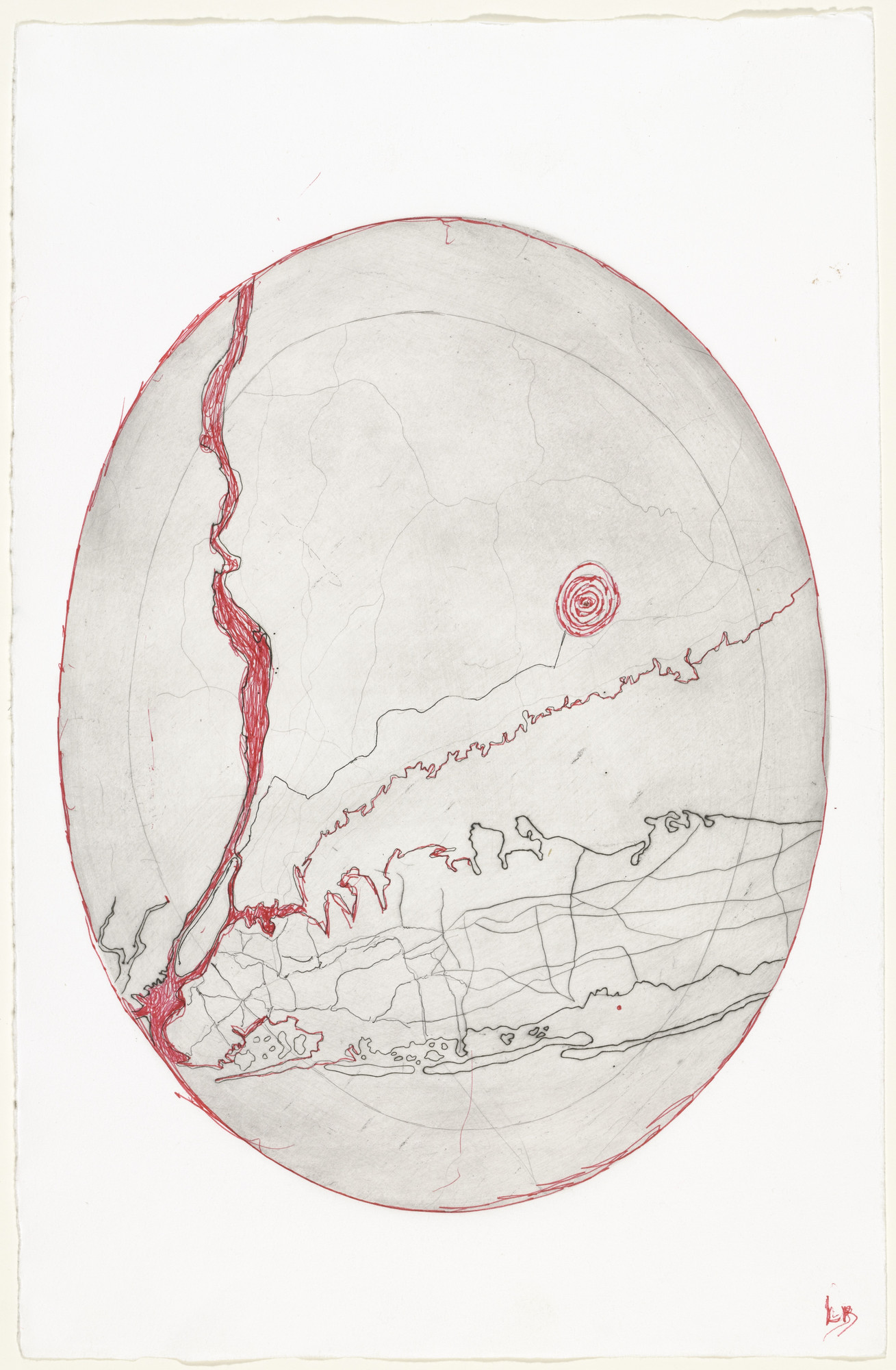 Louise Bourgeois. Map of Connecticut and Long Island