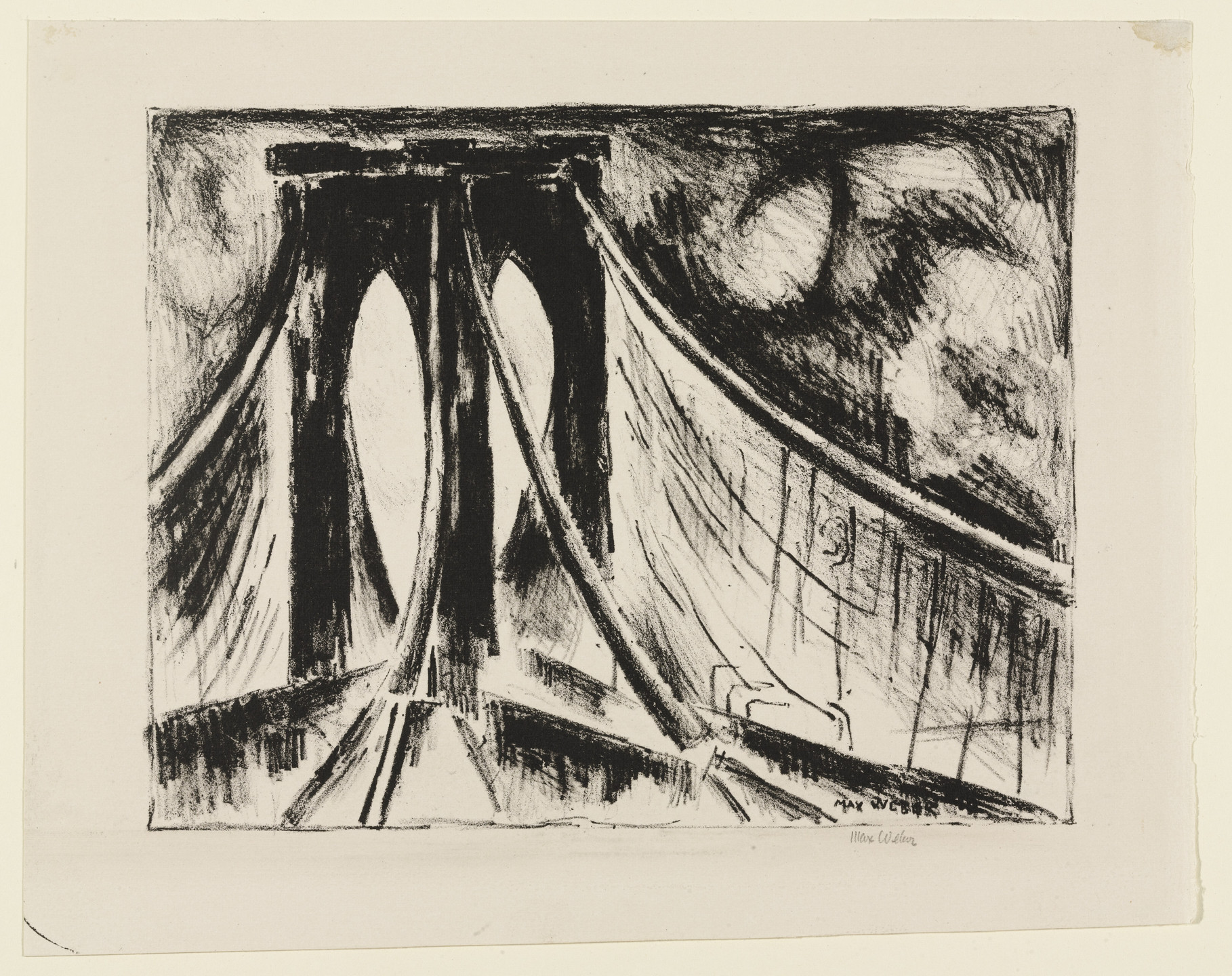 Max Weber. Brooklyn Bridge. 1928