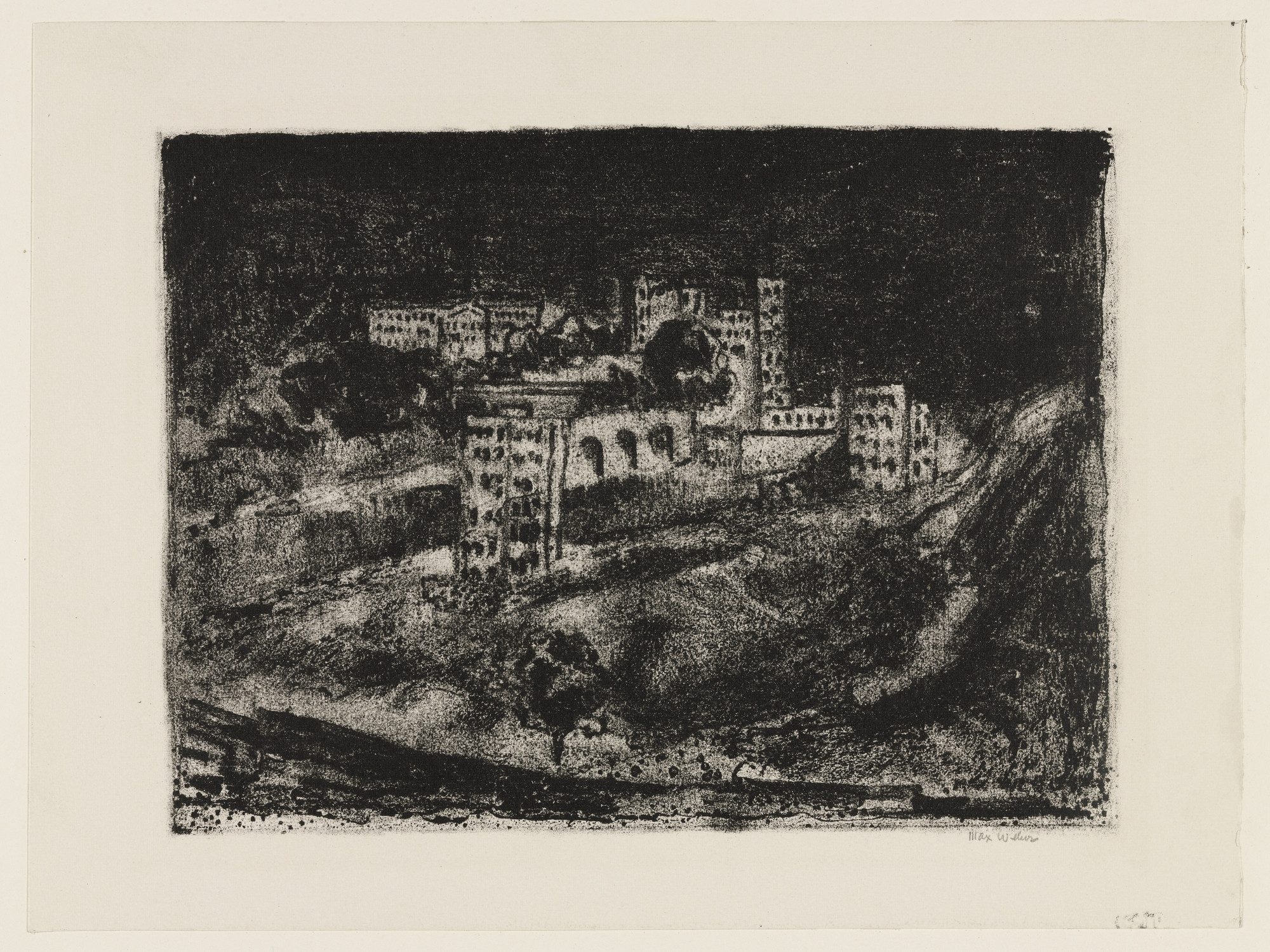 Max Weber. Dyckman at Night (Fordham Hills)