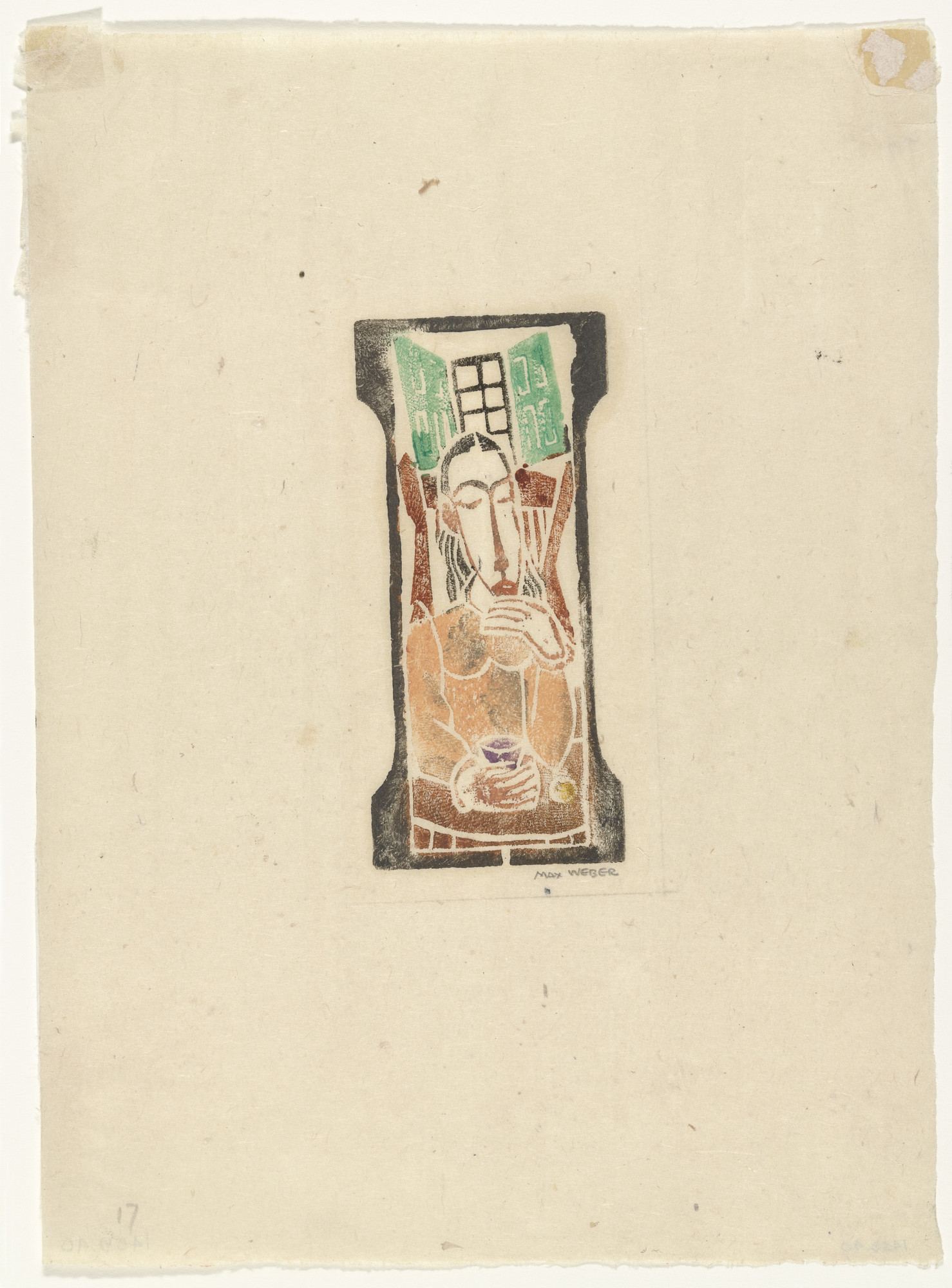 Max Weber. Woman Seated at Table