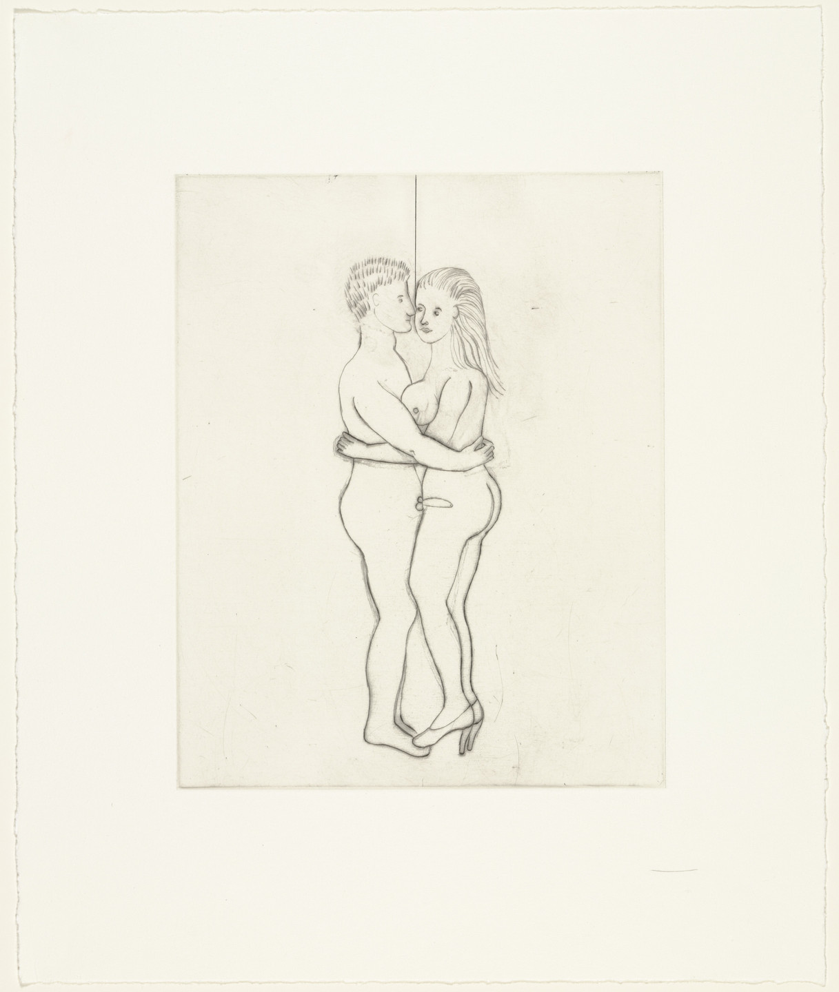 Louise Bourgeois. The Couple, plate 5 of 7, from the portfolio, La Réparation. 2001