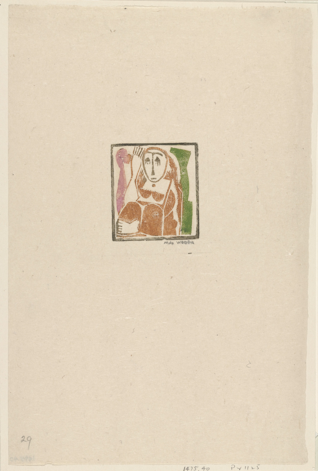 Max Weber. Seated Woman