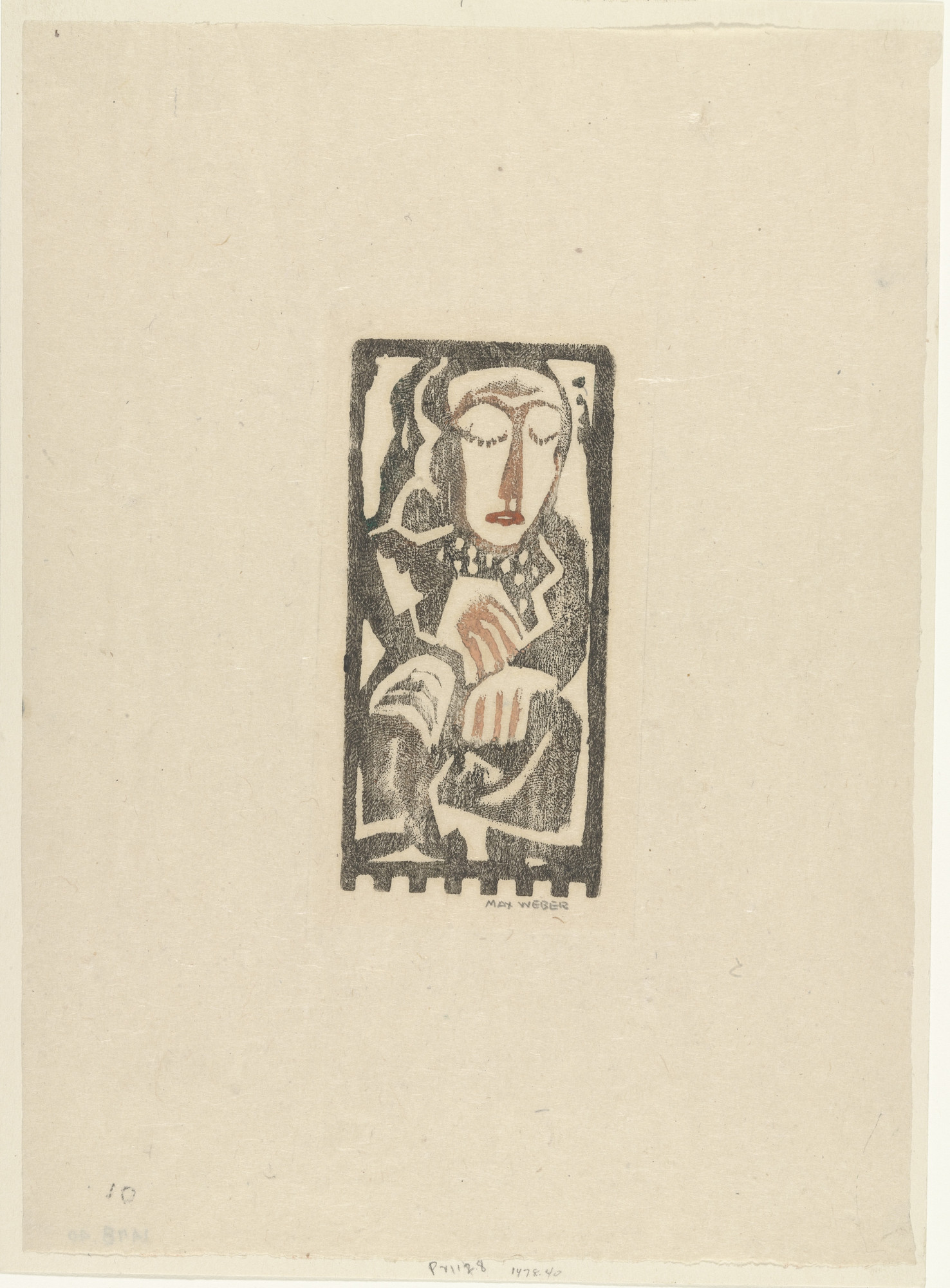 Max Weber. Seated Woman