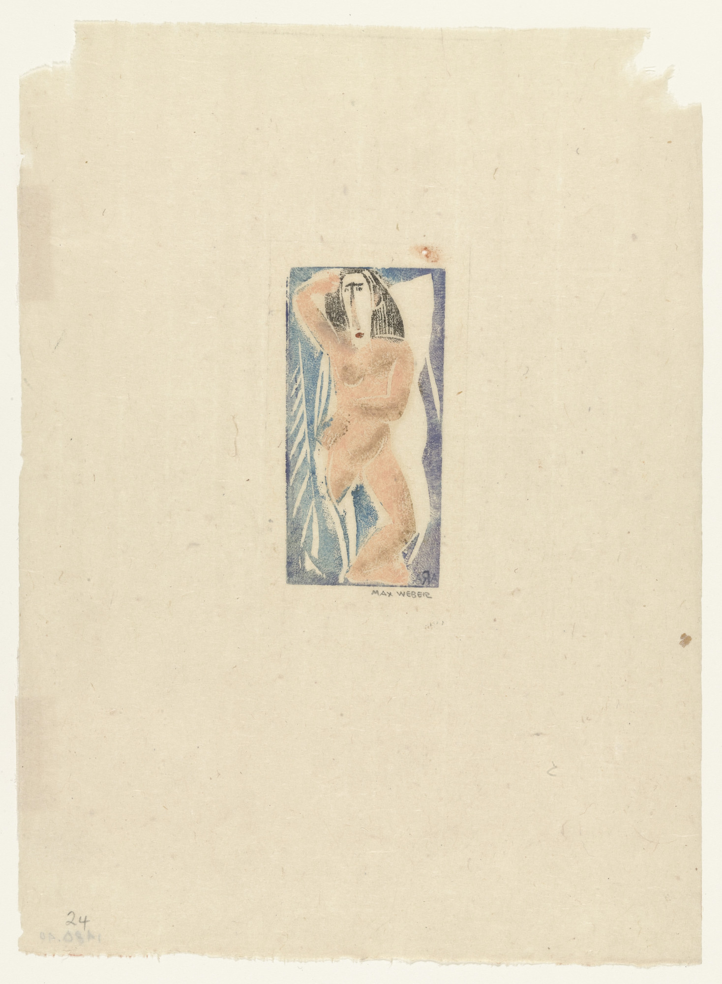 Max Weber. Standing Nude