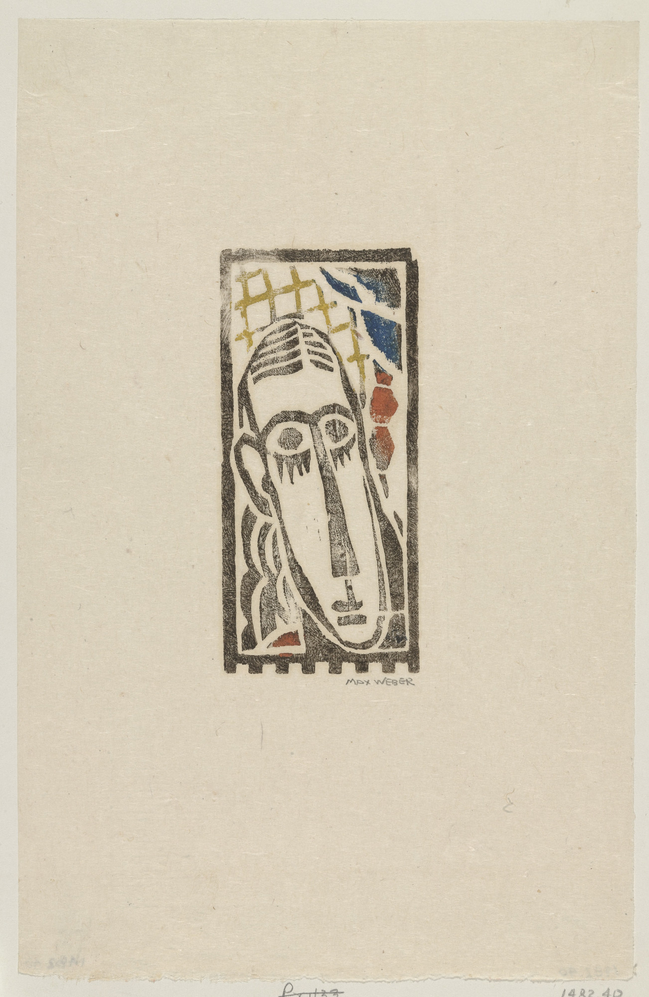 Max Weber. Head of a Man