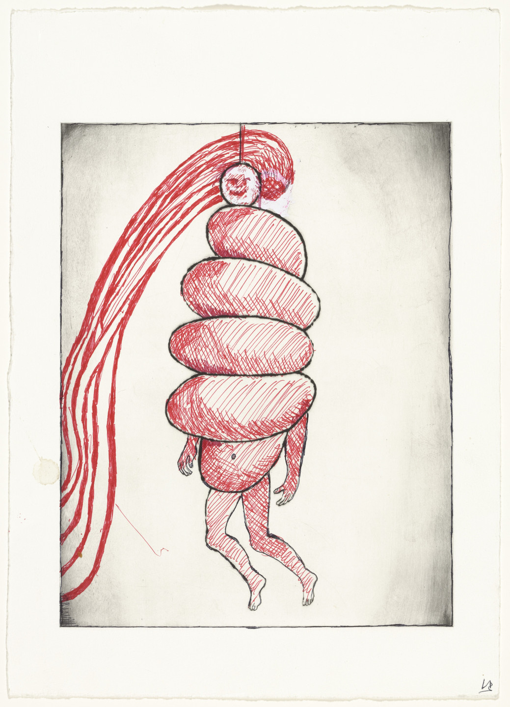 Louise Bourgeois. Spiral Woman, plate 2 of 7, from the portfolio, La Réparation. 2001