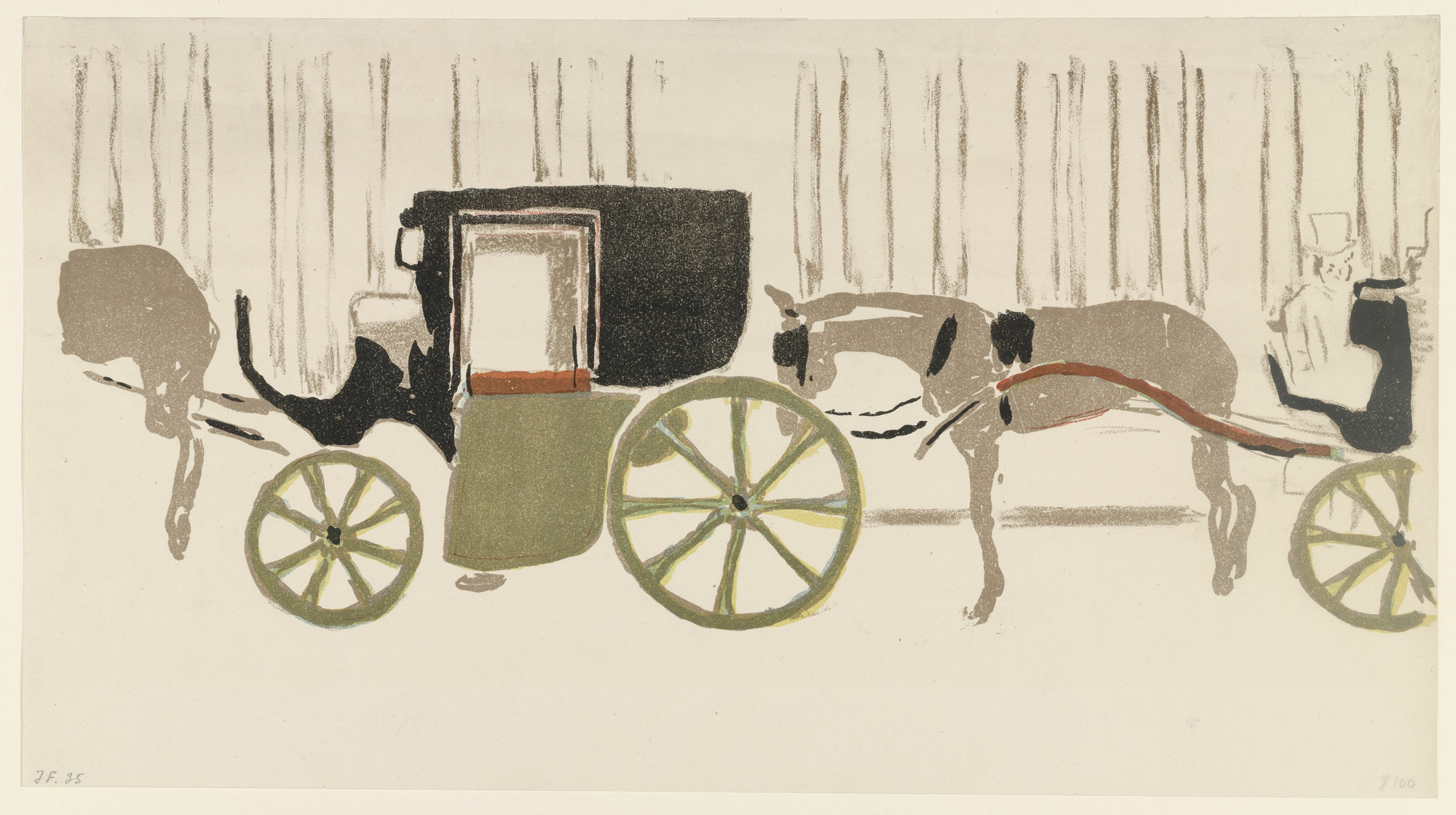 Pierre Bonnard. Horse Cab. (1899)