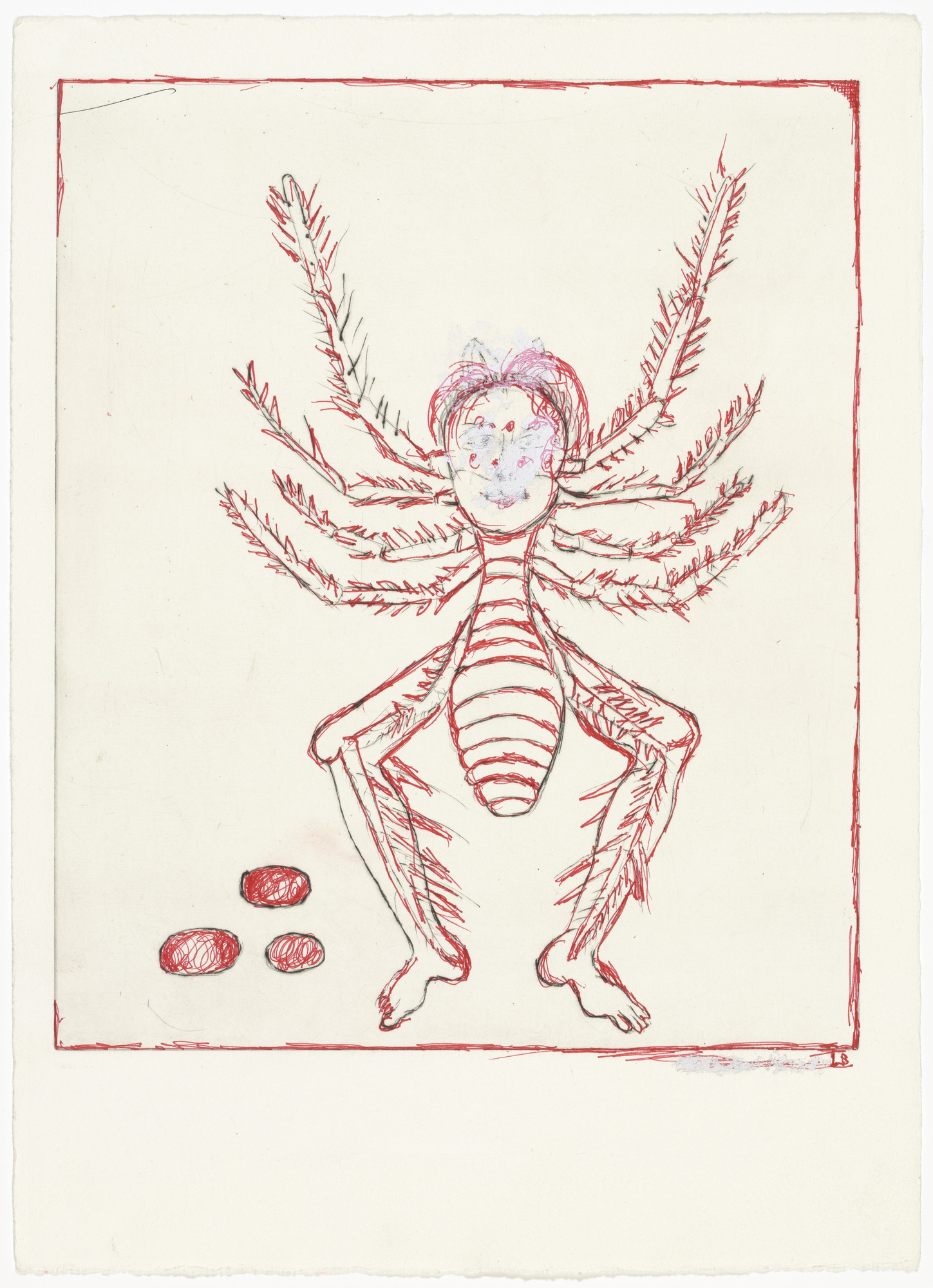 Louise Bourgeois. Dancing Insect, state III of III, variant