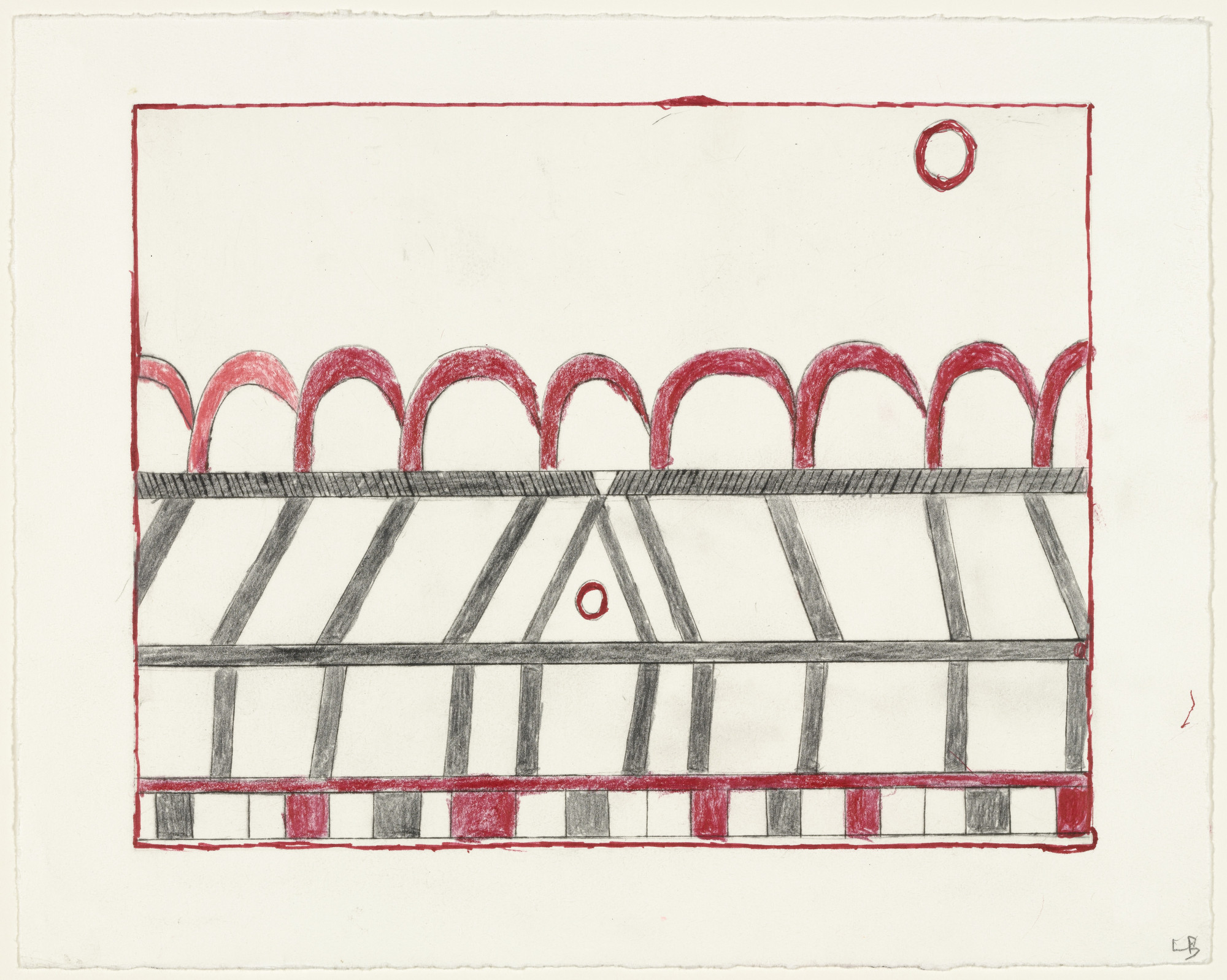 Louise Bourgeois. The Happy House, plate 7 of 7, state X of XX, from the portfolio, La Réparation