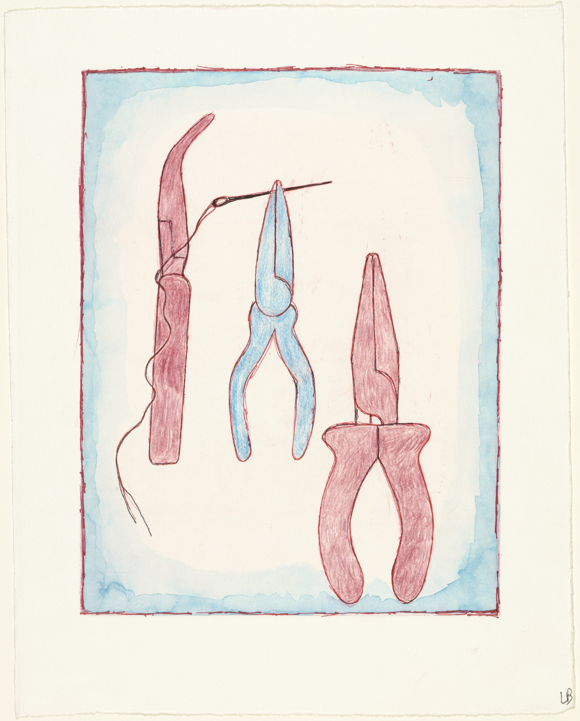 Louise Bourgeois. La Réparation, plate 3 of 7, from the portfolio, La Réparation. 2001